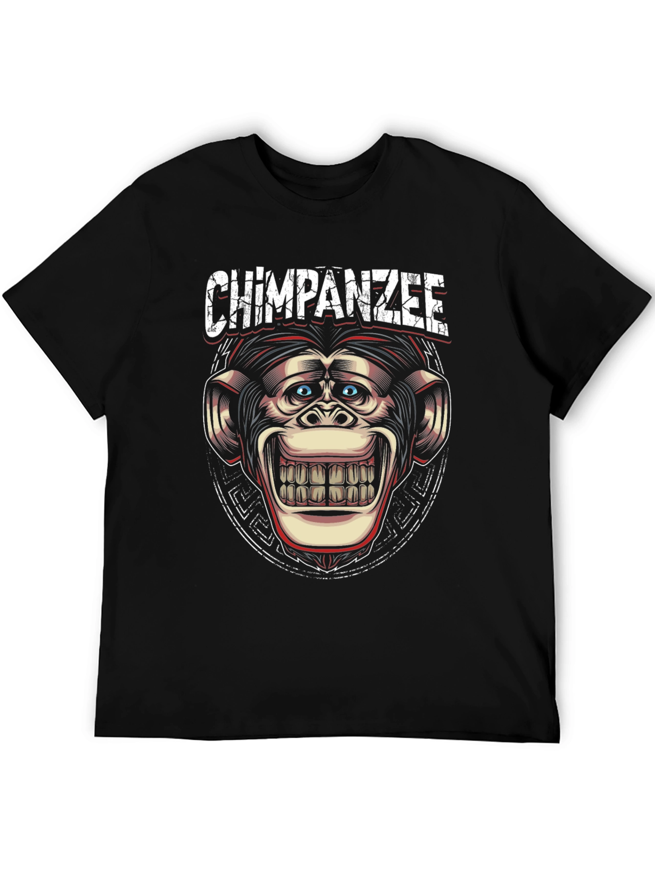 Black Chimpanzee Graphic Print T-Shirt view 5