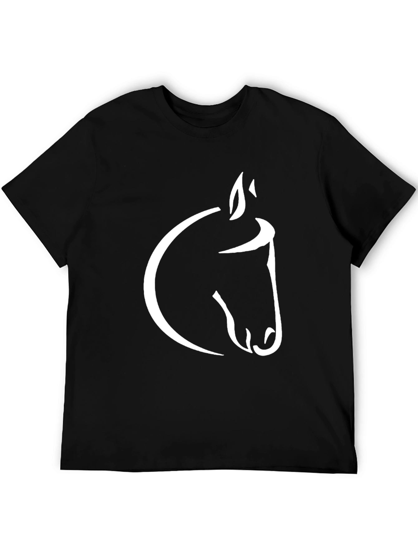 Black Black Horse Graphic Tee - Stylish Men's T-Shirt view 5