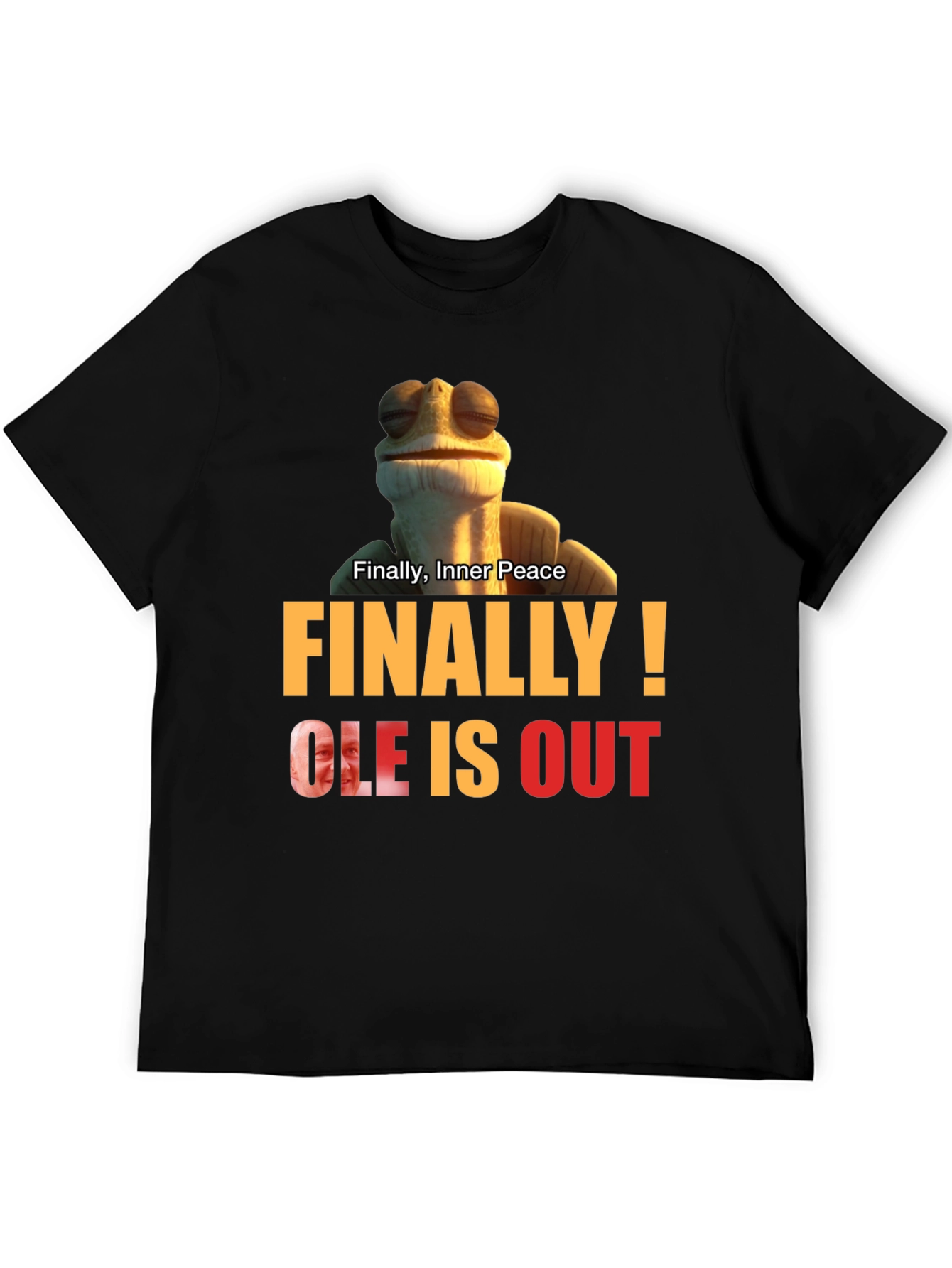 Black Finally Inner Peace Tee - Ole Out! view 5