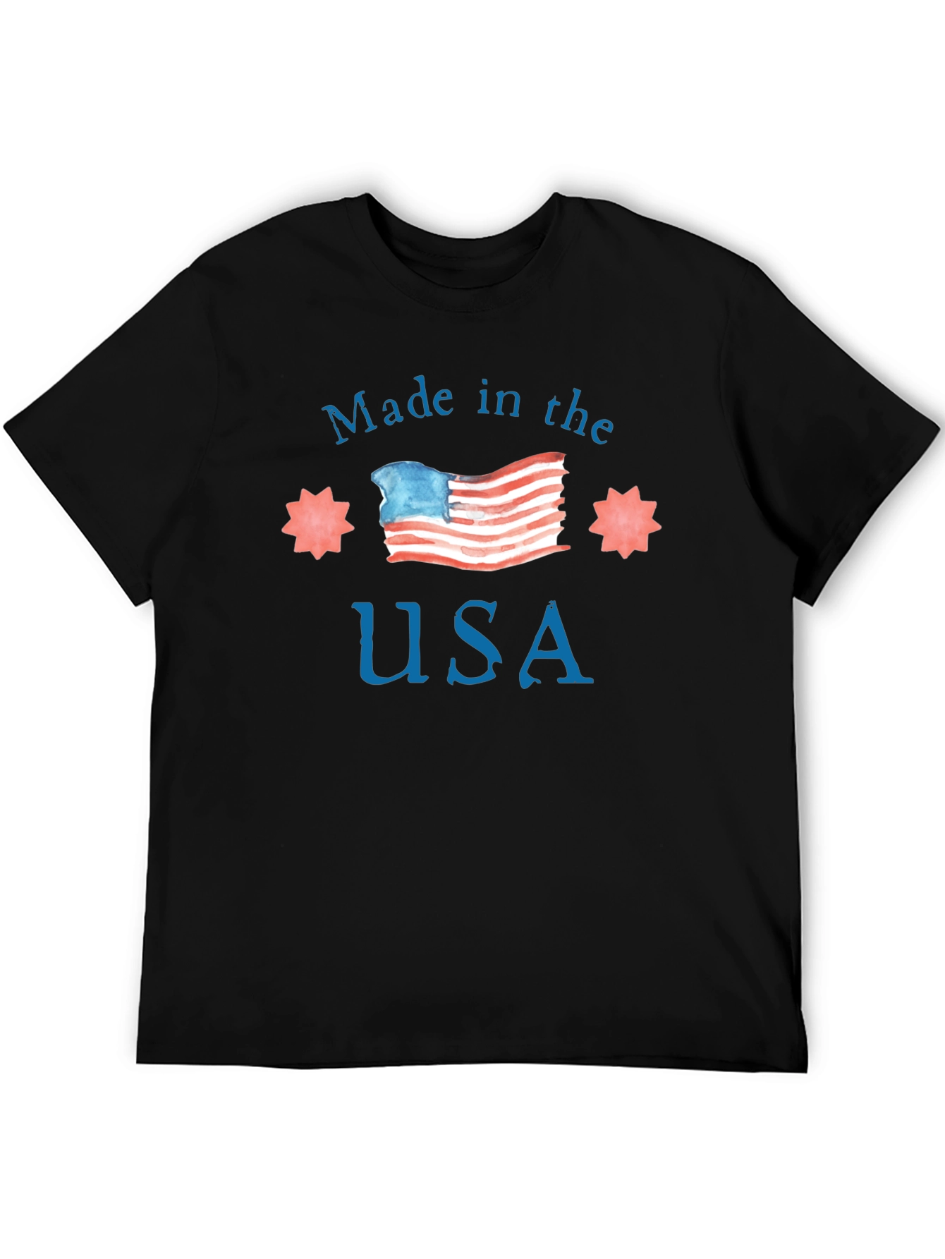 Black Made in USA Graphic Tee - Patriotic T-Shirt view 5