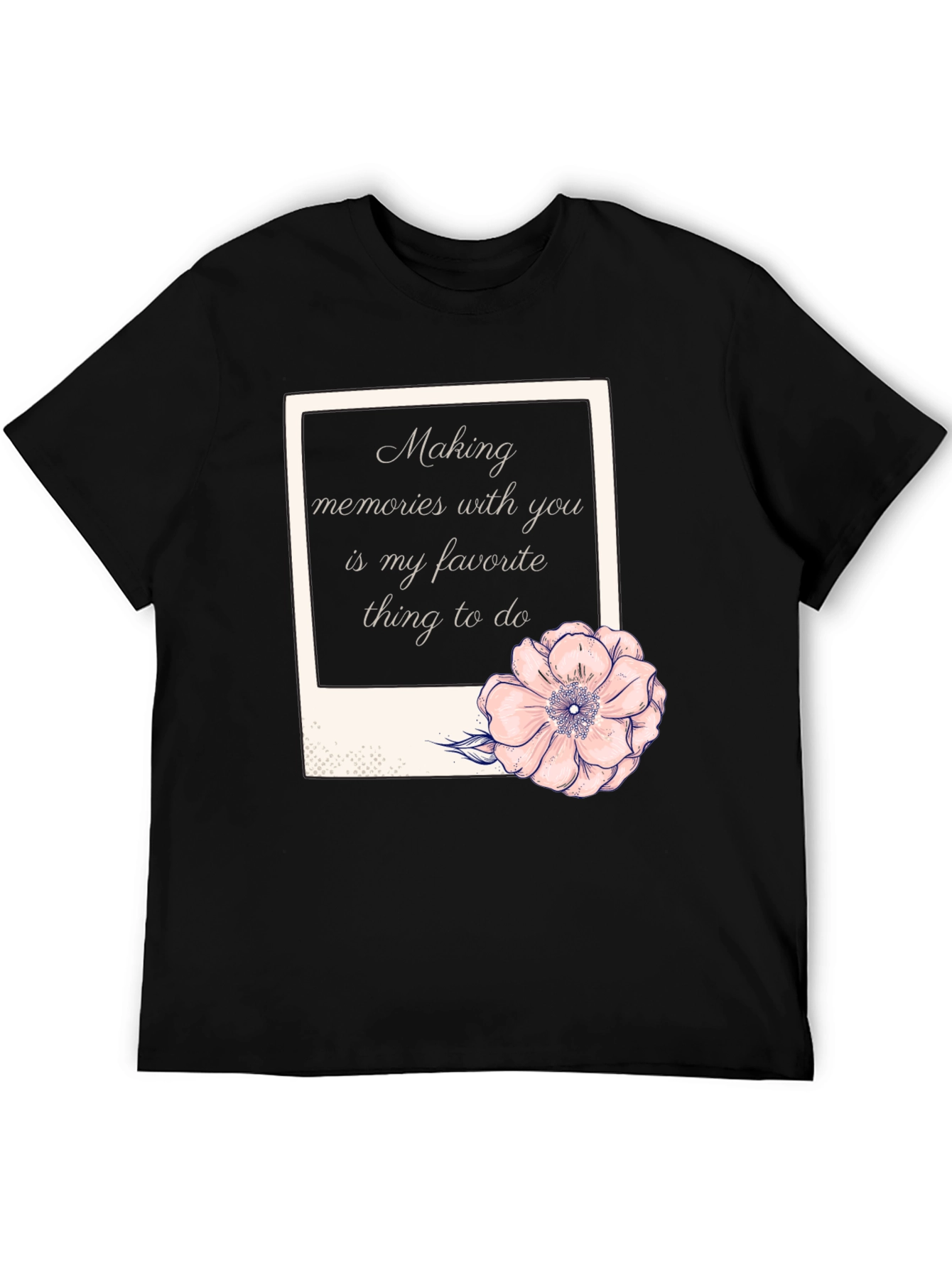 Black Making Memories Black Graphic Tee view 5