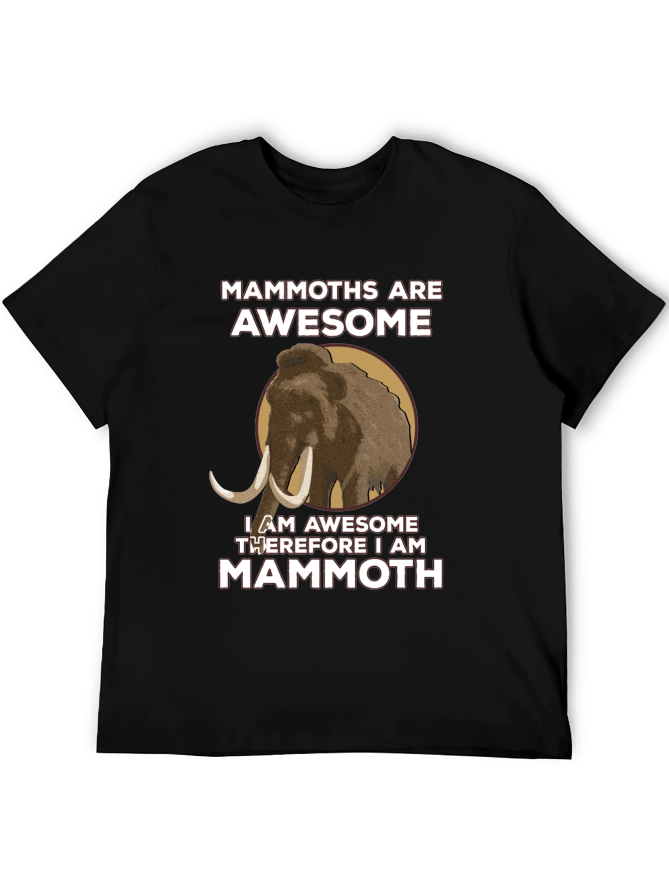 Black Mammoths Are Awesome T-Shirt view 5