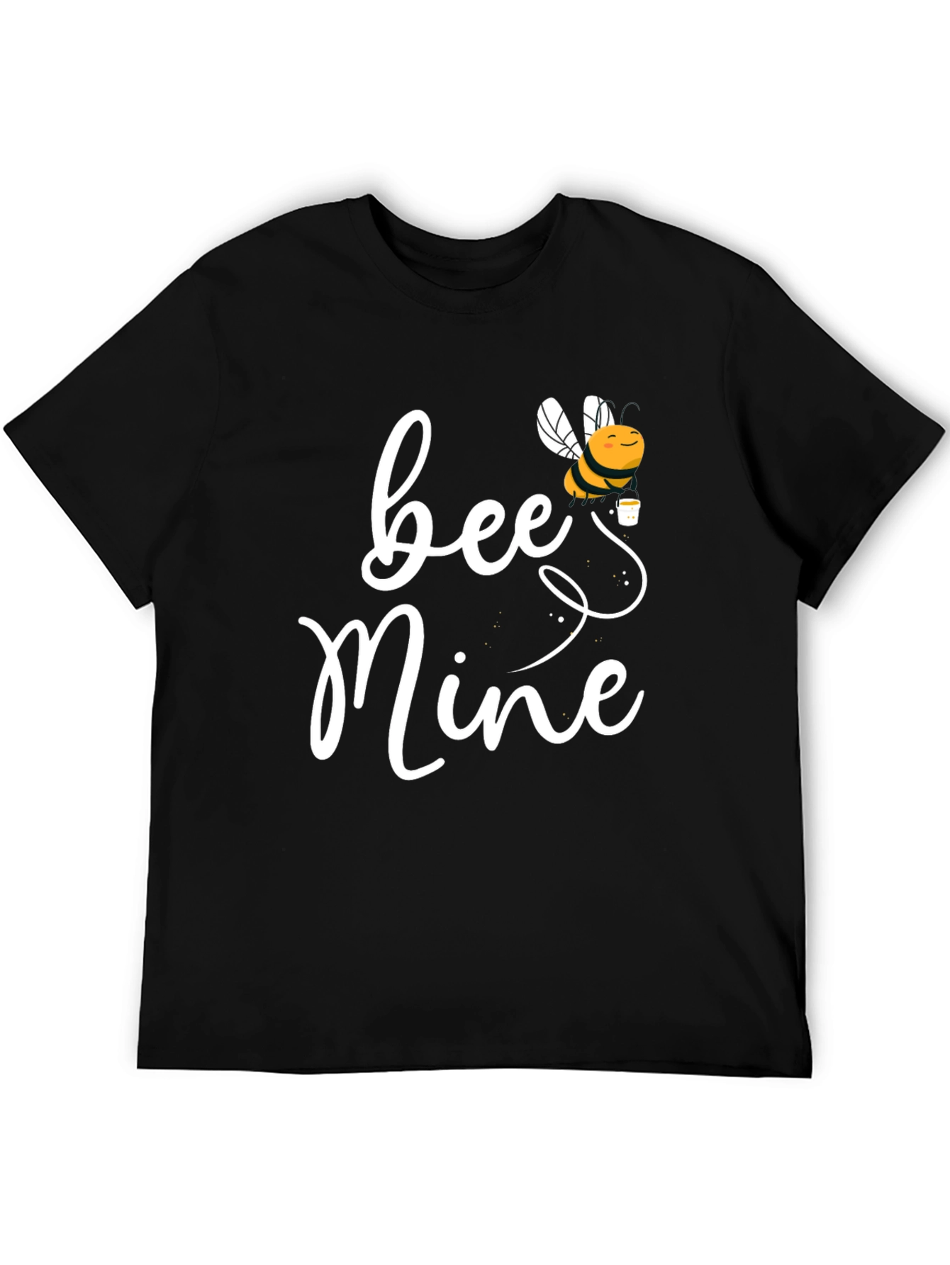 Black Bee Mine Graphic Tee - Valentine's Day Gift view 5
