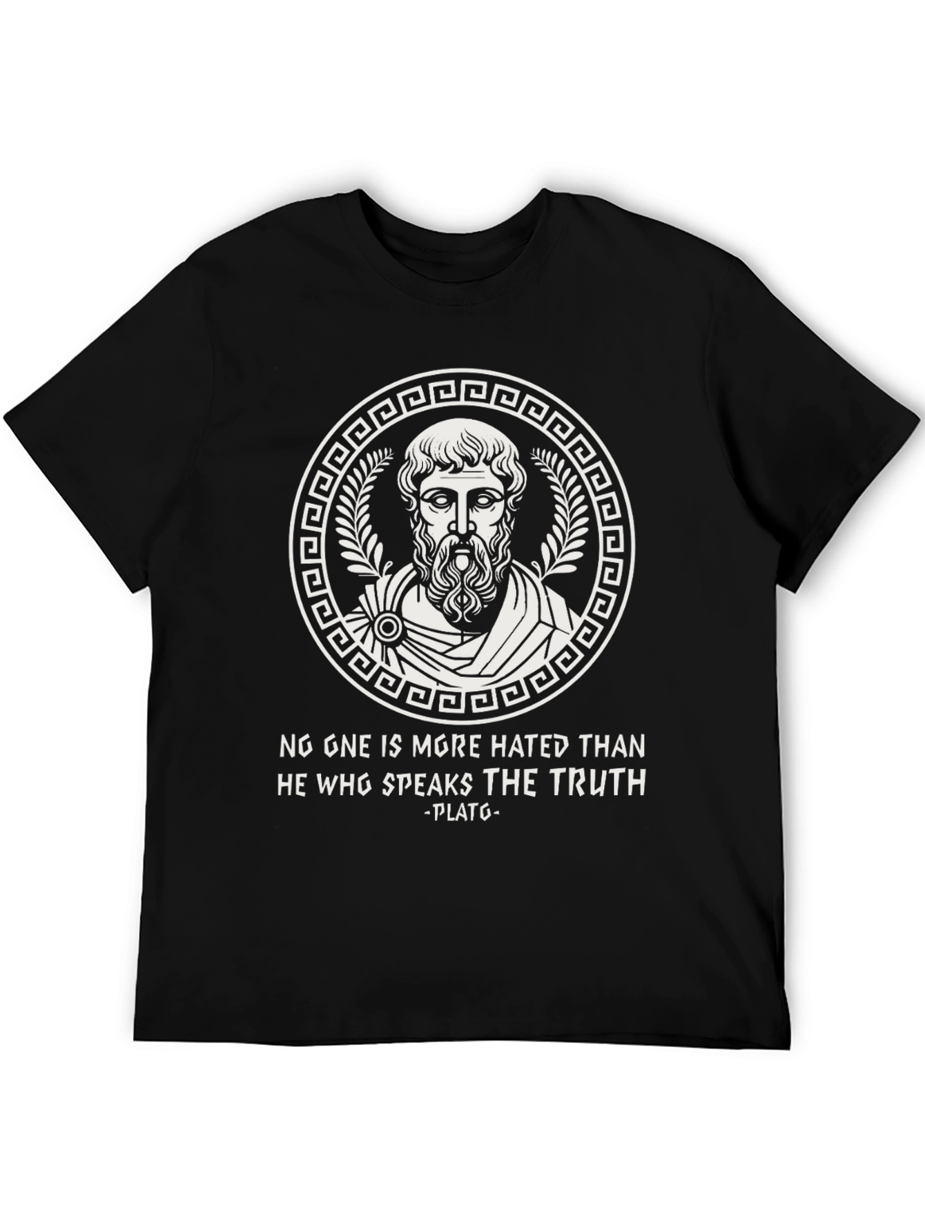 Black Philosopher Plato Truth T-Shirt view 5