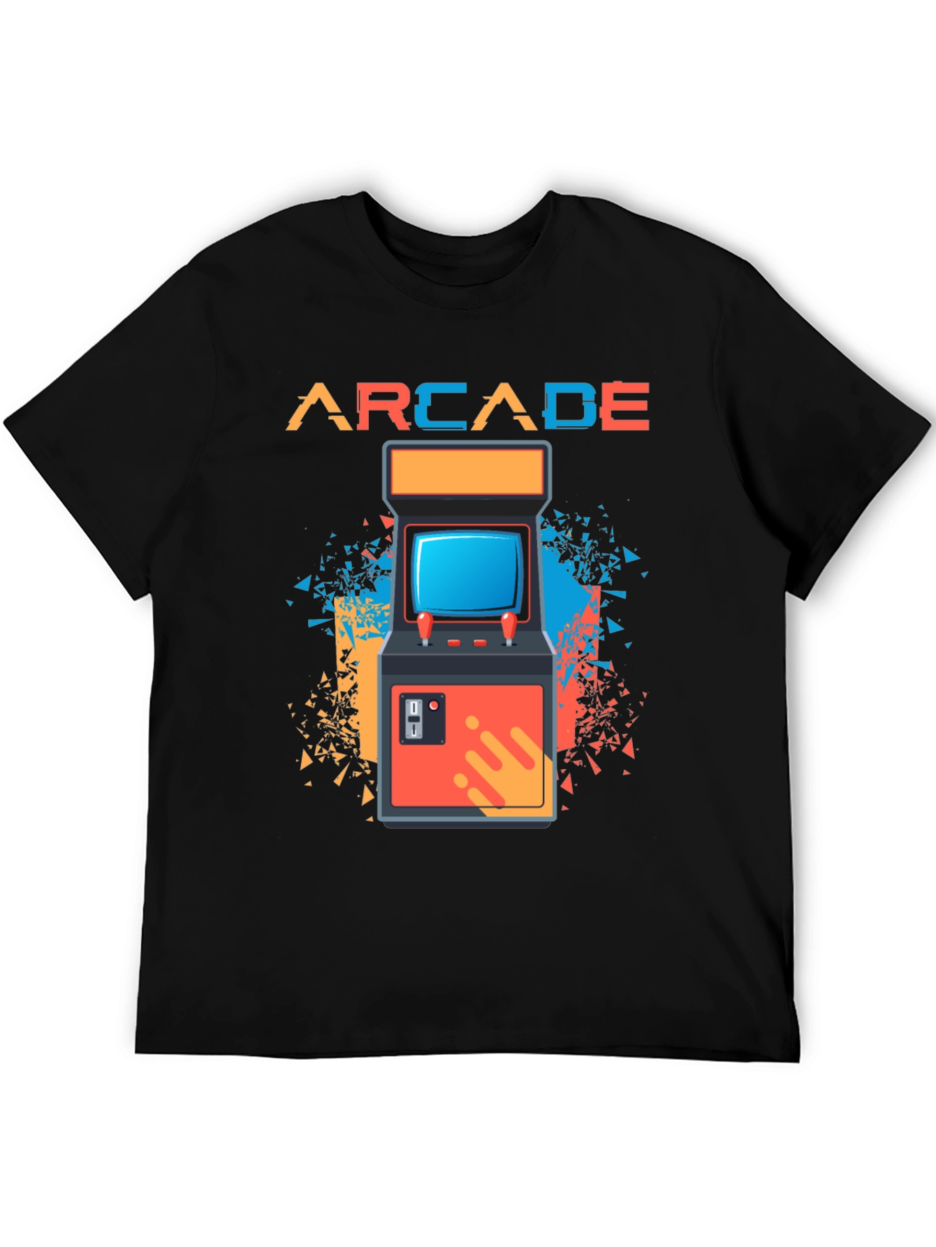 Black Arcade Gaming Retro T-Shirt - Classic Gamer Tee view 5