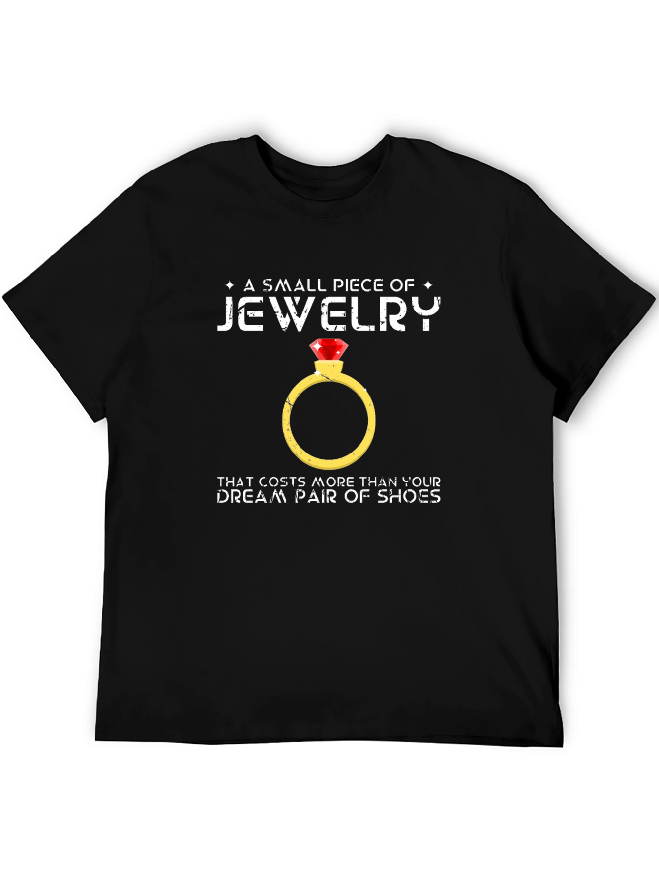 Black Jewelry Humor Graphic Tee - More Than Shoes view 5