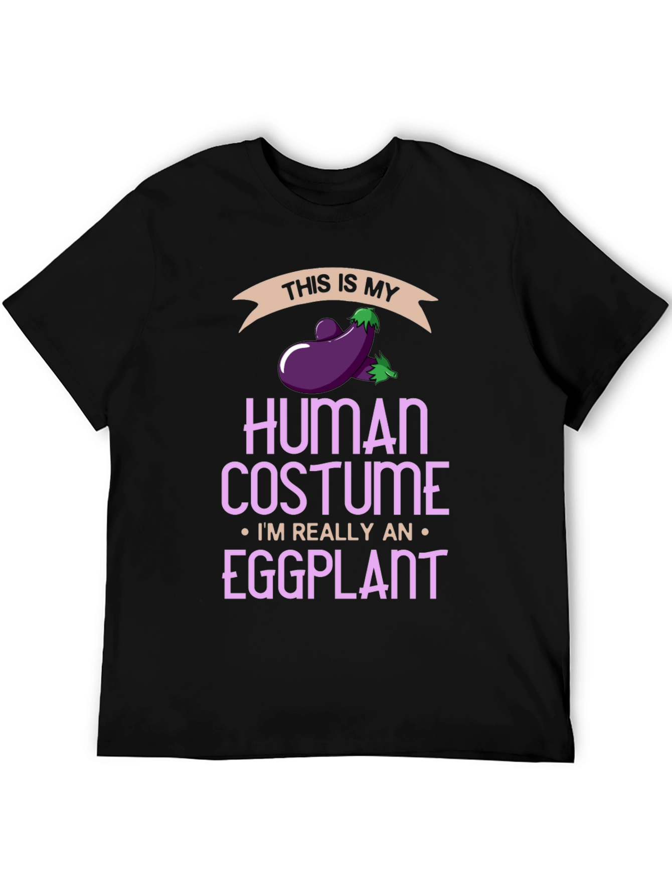 Eggplant Human Costume Funny T-Shirt - 5