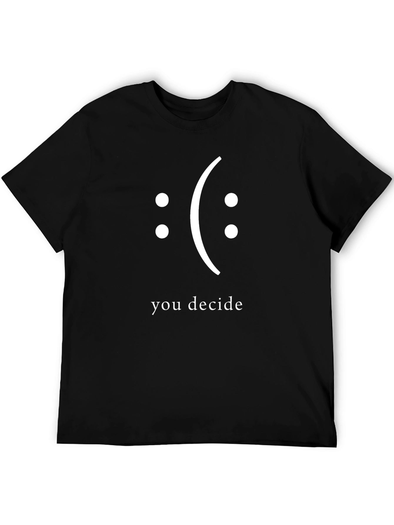 Black You Decide T-Shirt:  Emotional Choice Tee view 5