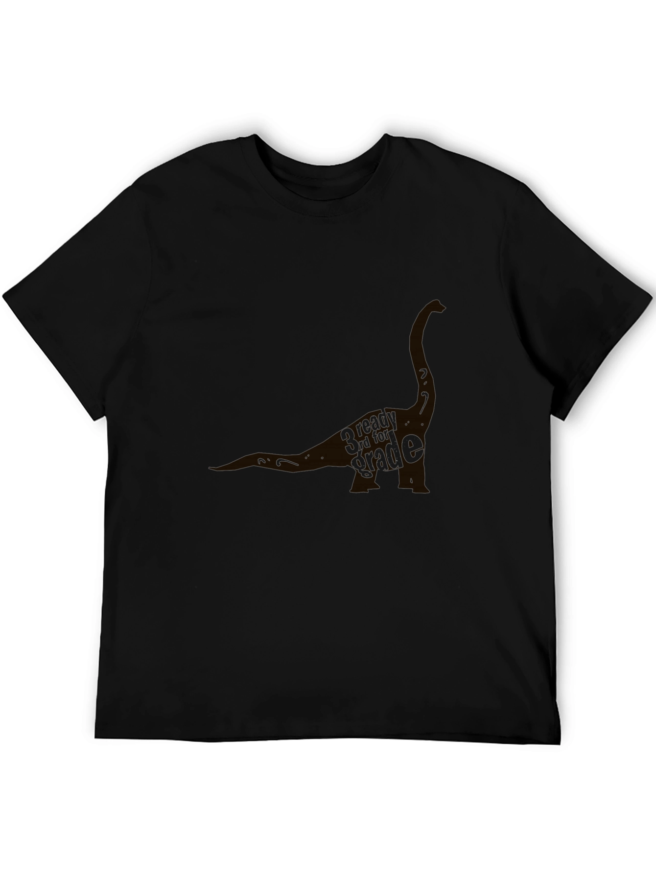 Black Dinosaur Graphic T-Shirt - Black Cotton Blend view 5