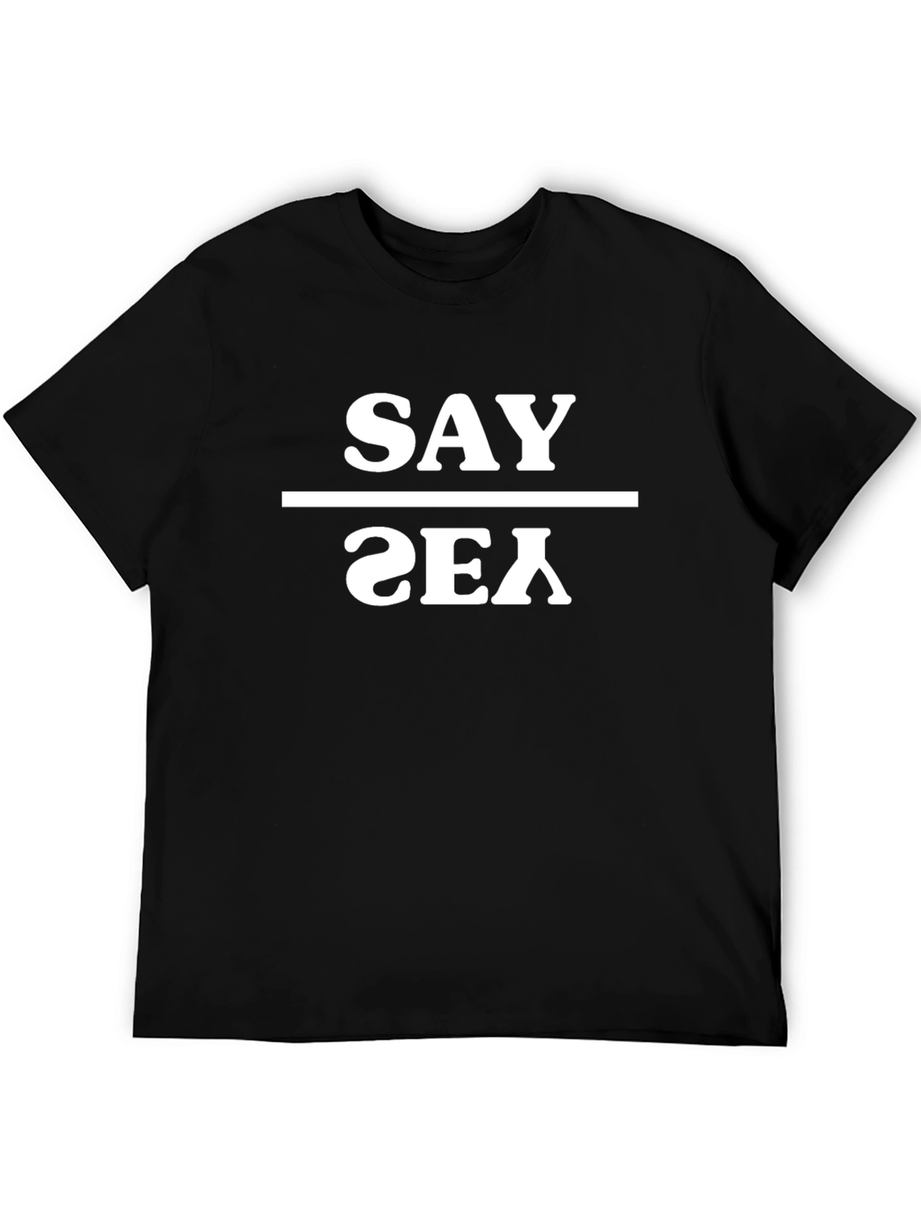Black Say Yes/Sex Graphic T-Shirt view 5