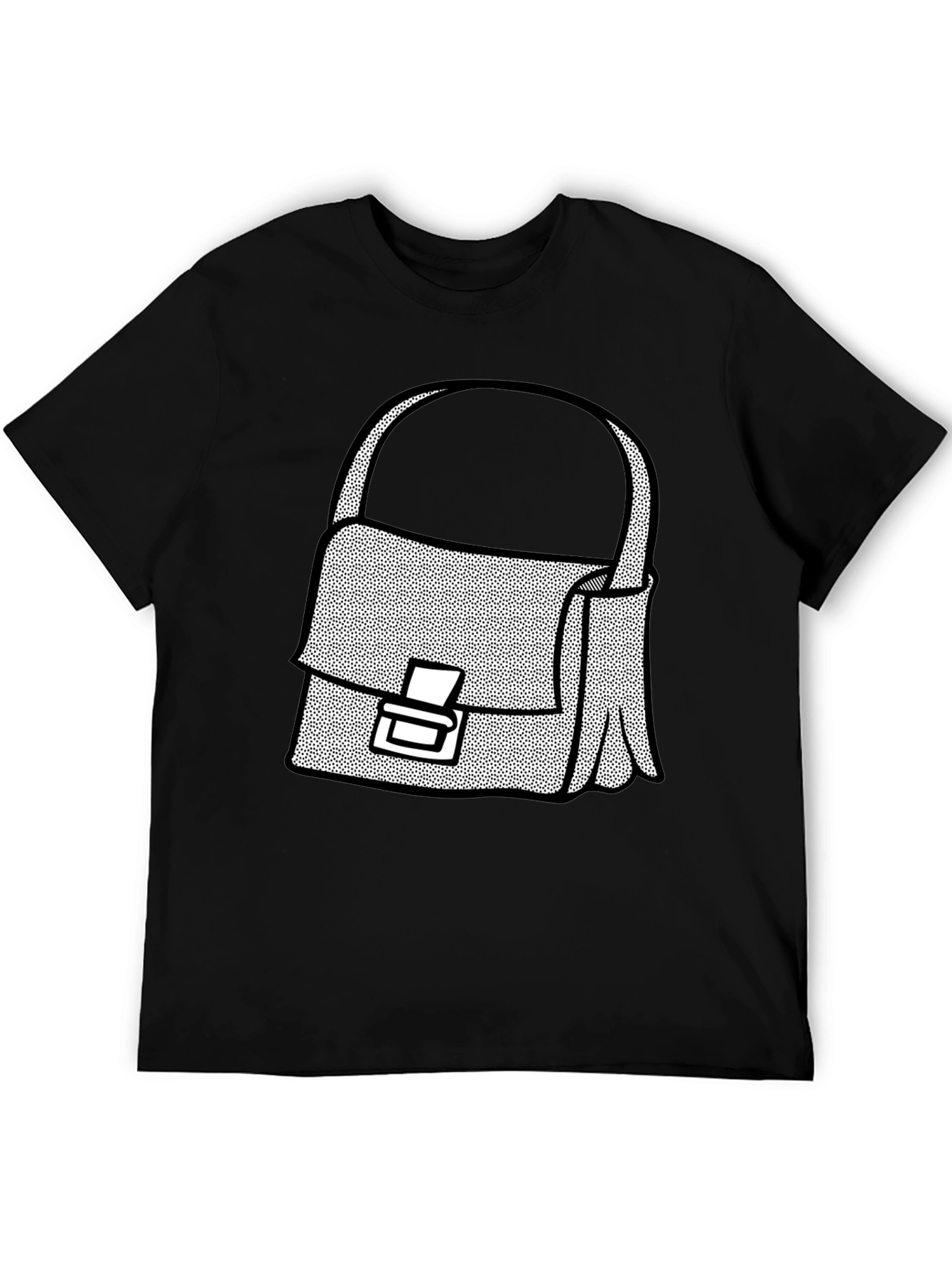 Black Satchel Graphic T-Shirt - Stylish Casual Wear view 5