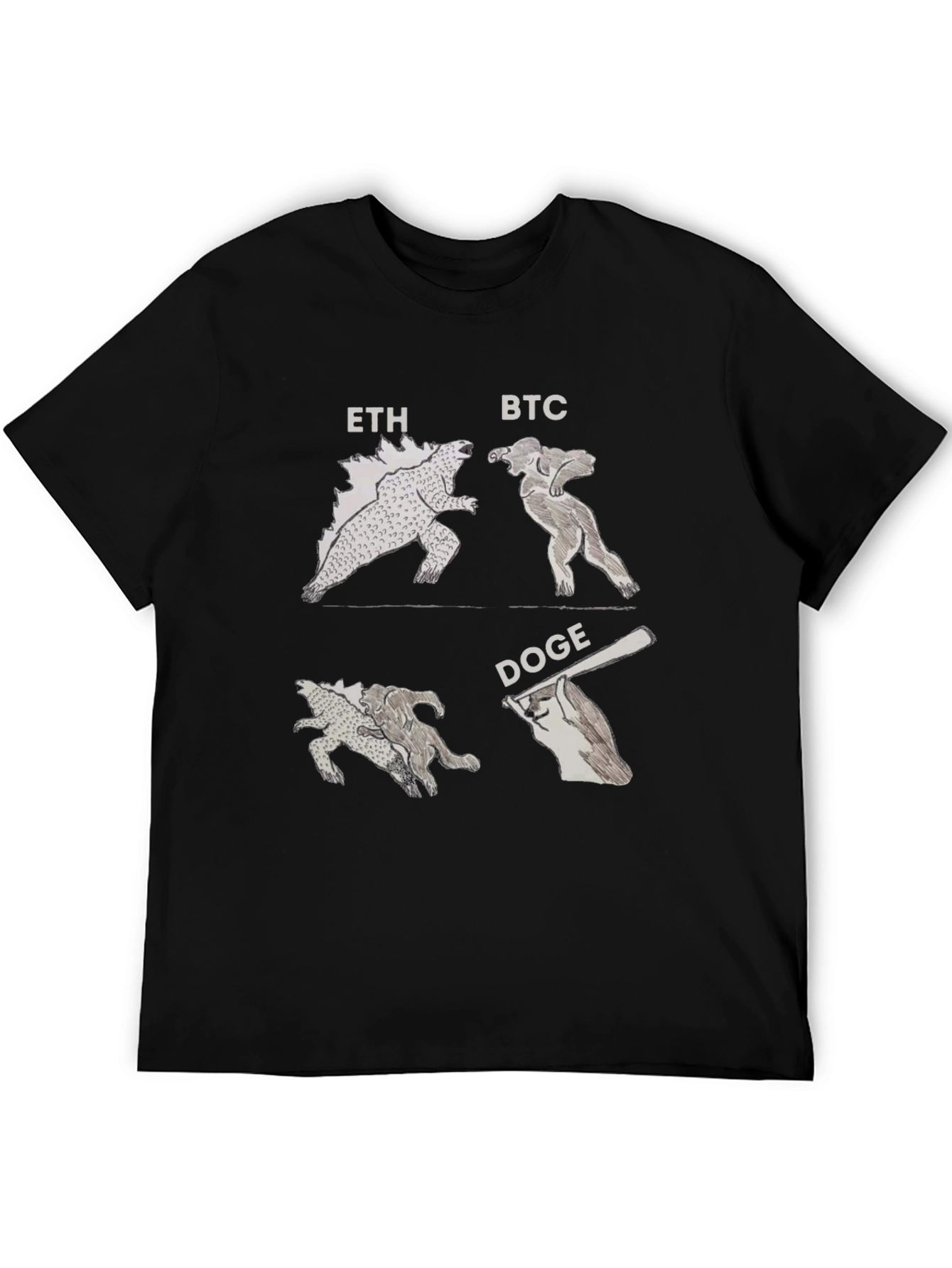 Black Crypto Showdown T-Shirt view 5