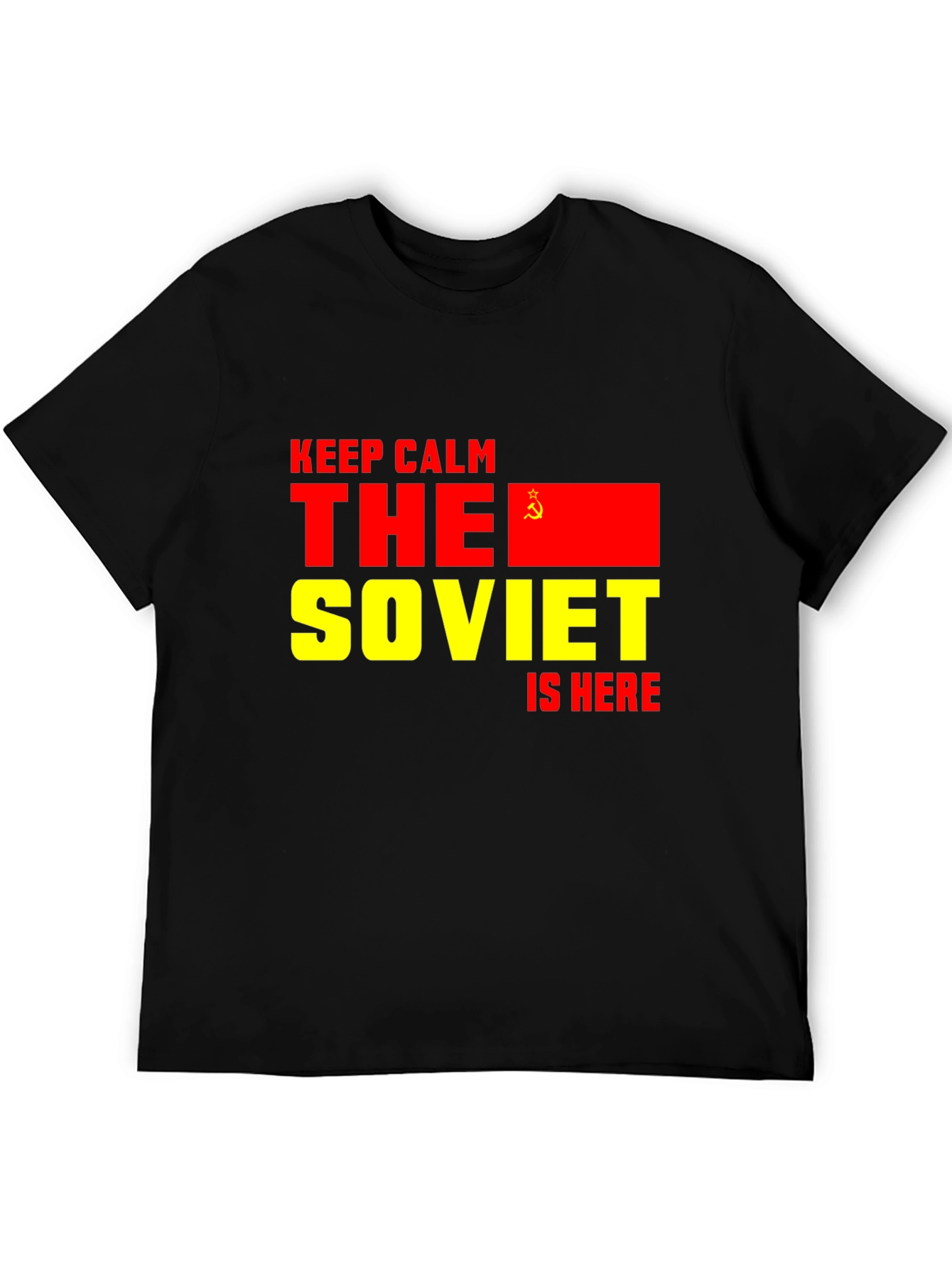 Black Soviet Is Here T-Shirt - Keep Calm Design view 5