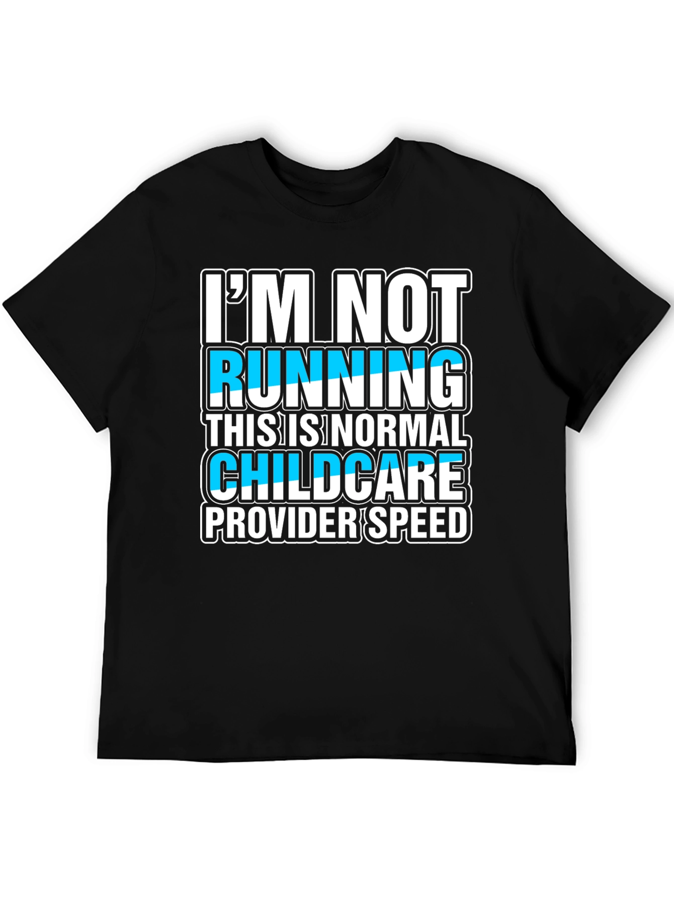 Black Childcare Provider Speed T-Shirt Funny Gift view 5