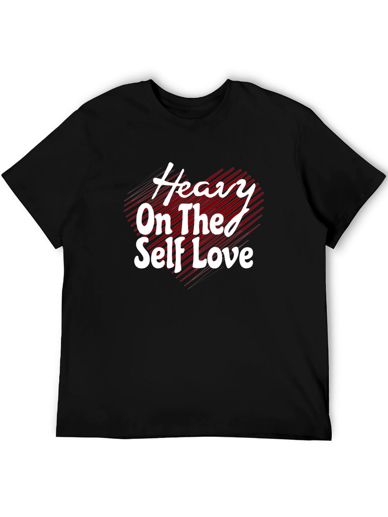 Black Heavy On The Self Love Graphic Tee - Black view 5
