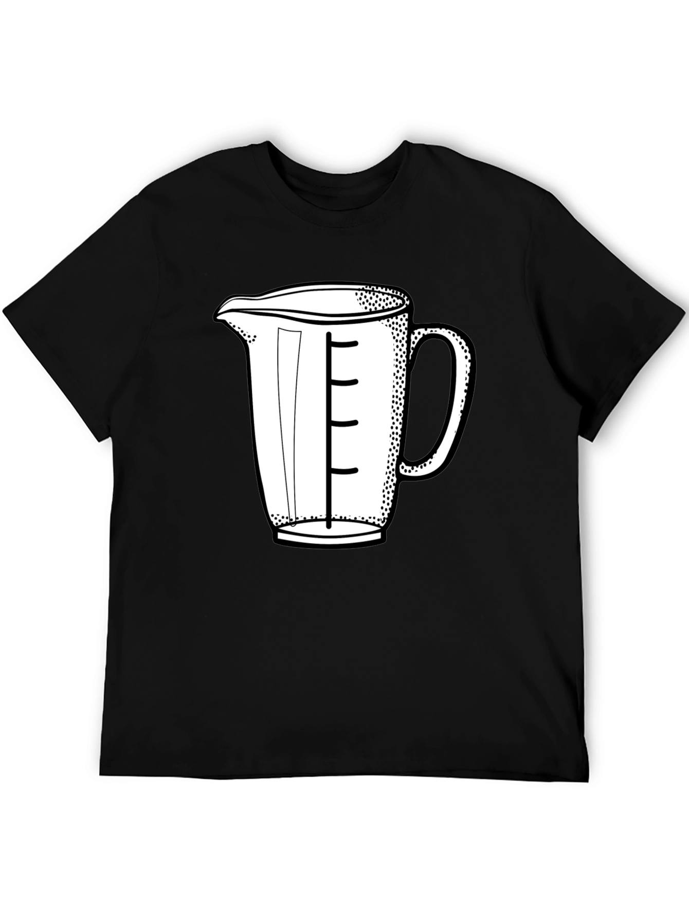 Black Measuring Cup Graphic T-Shirt view 5
