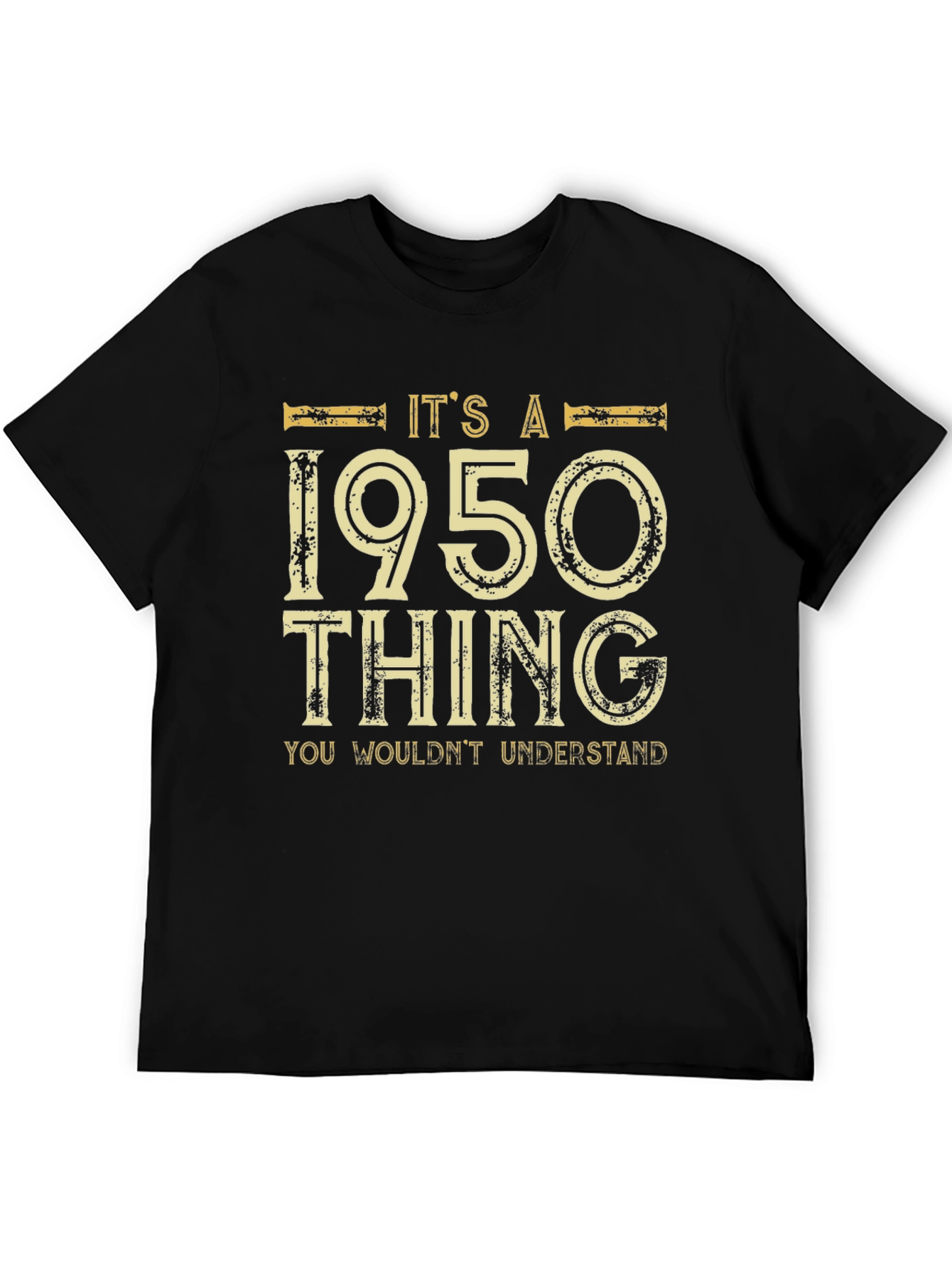 Black It's a 1950 Thing T-Shirt view 5