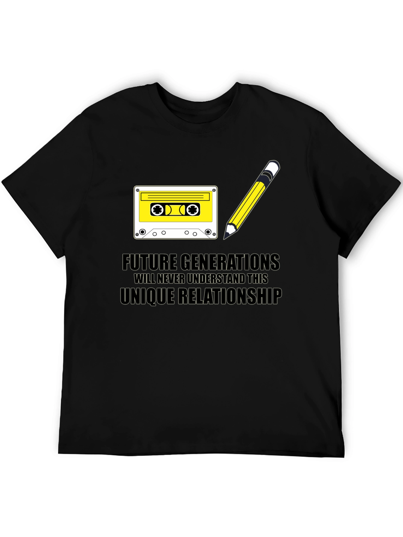 Black Future Generations Unique Relationship Cassette Tape T-Shirt view 5