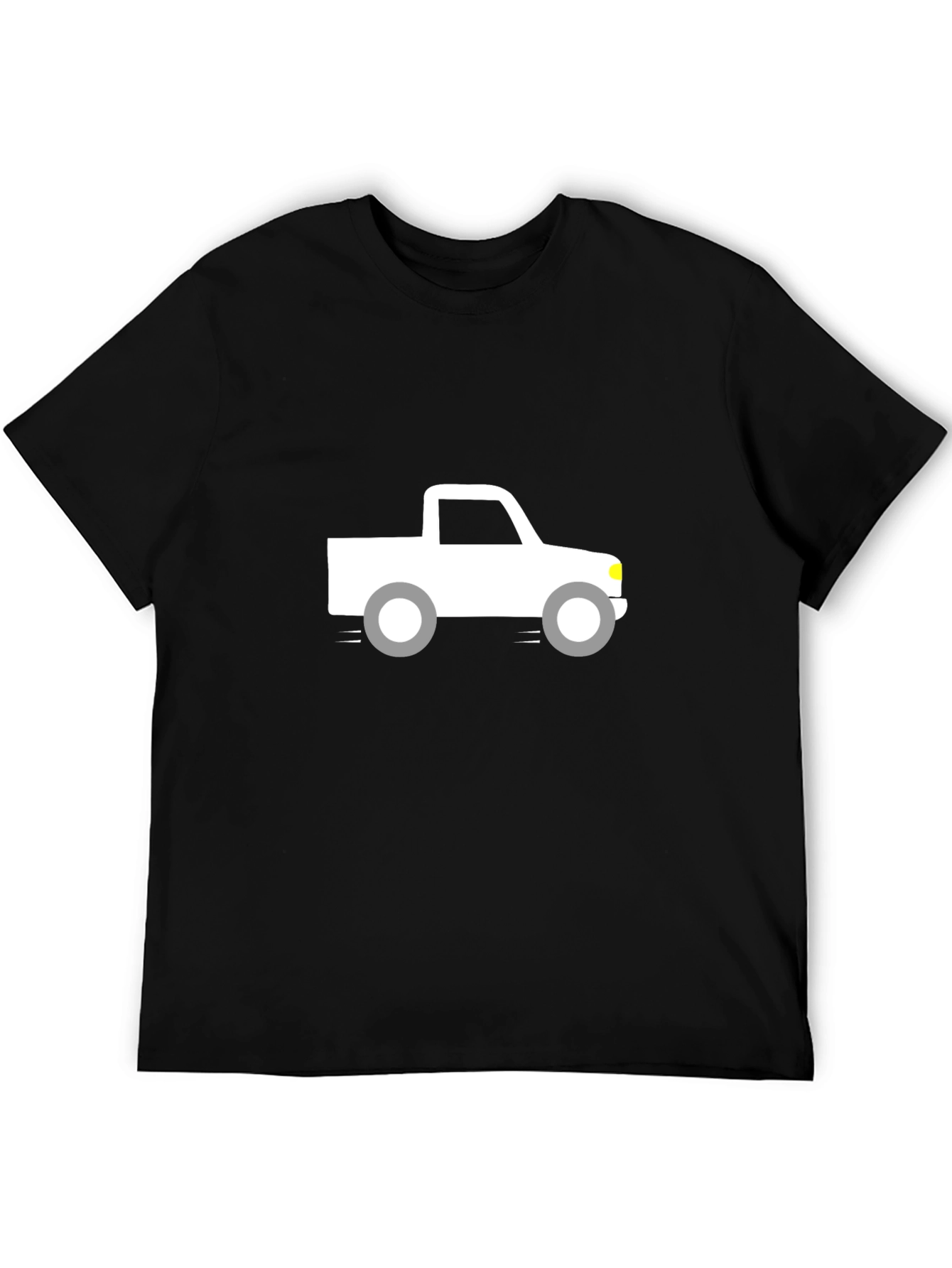 Black Truck Graphic Tee - Black Cotton Blend view 5