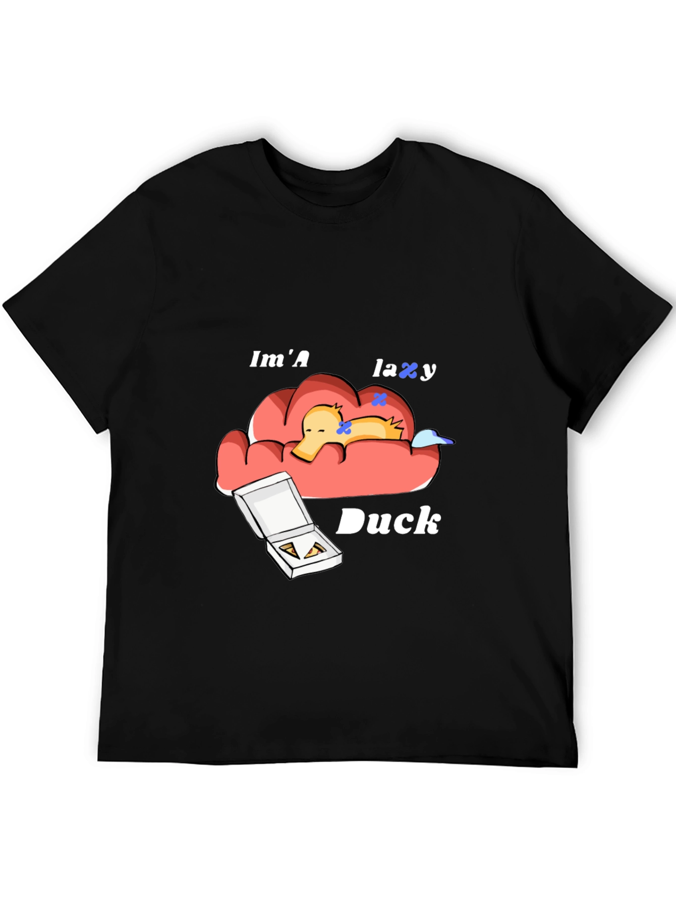 Black Lazy Duck Graphic T-Shirt - Comfort & Style view 5