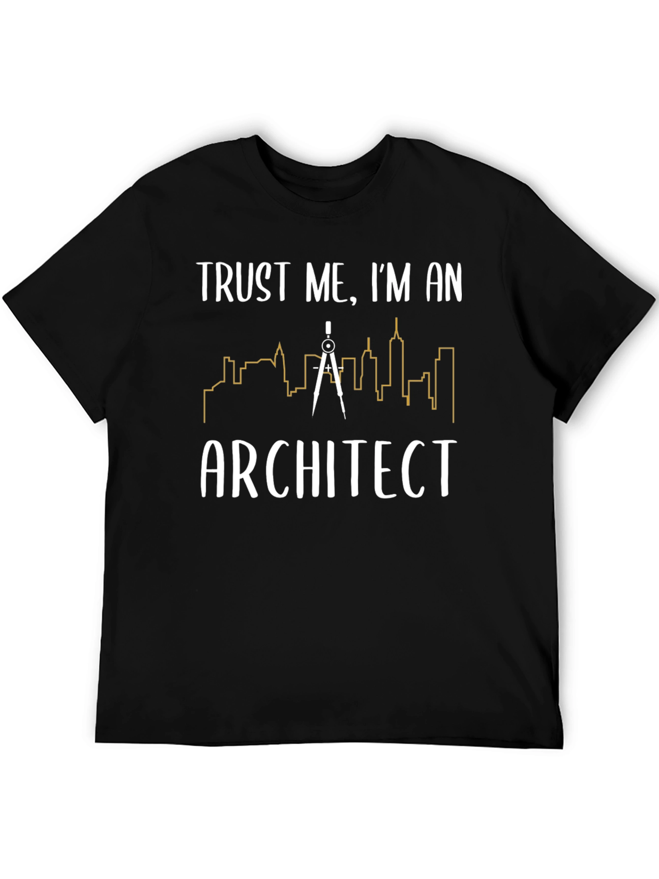 Black Trust Me, I'm an Architect T-Shirt view 5