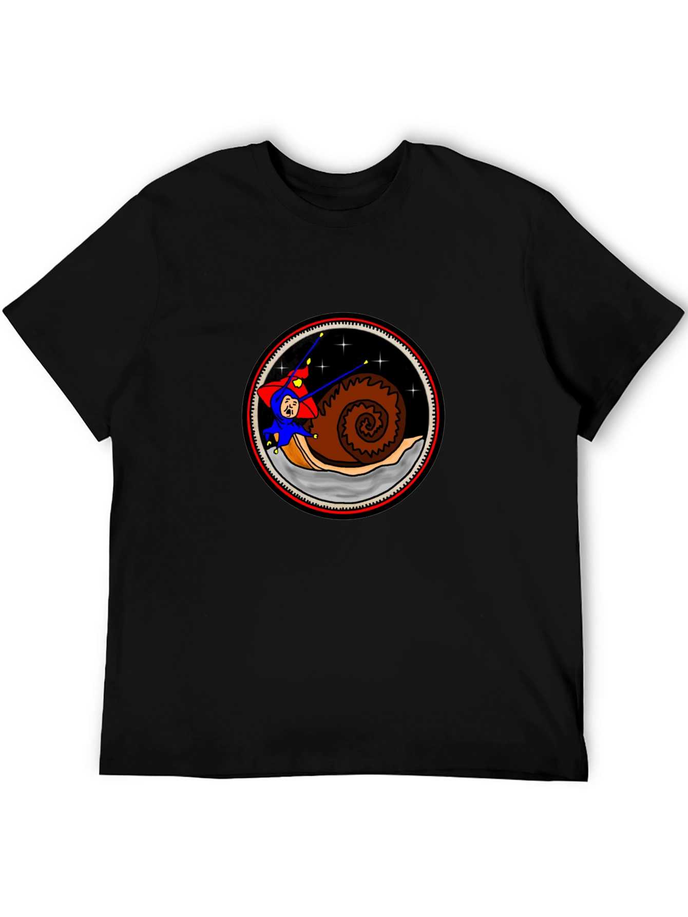 Snail Rider Graphic Tee - Unique Cartoon Design - 5