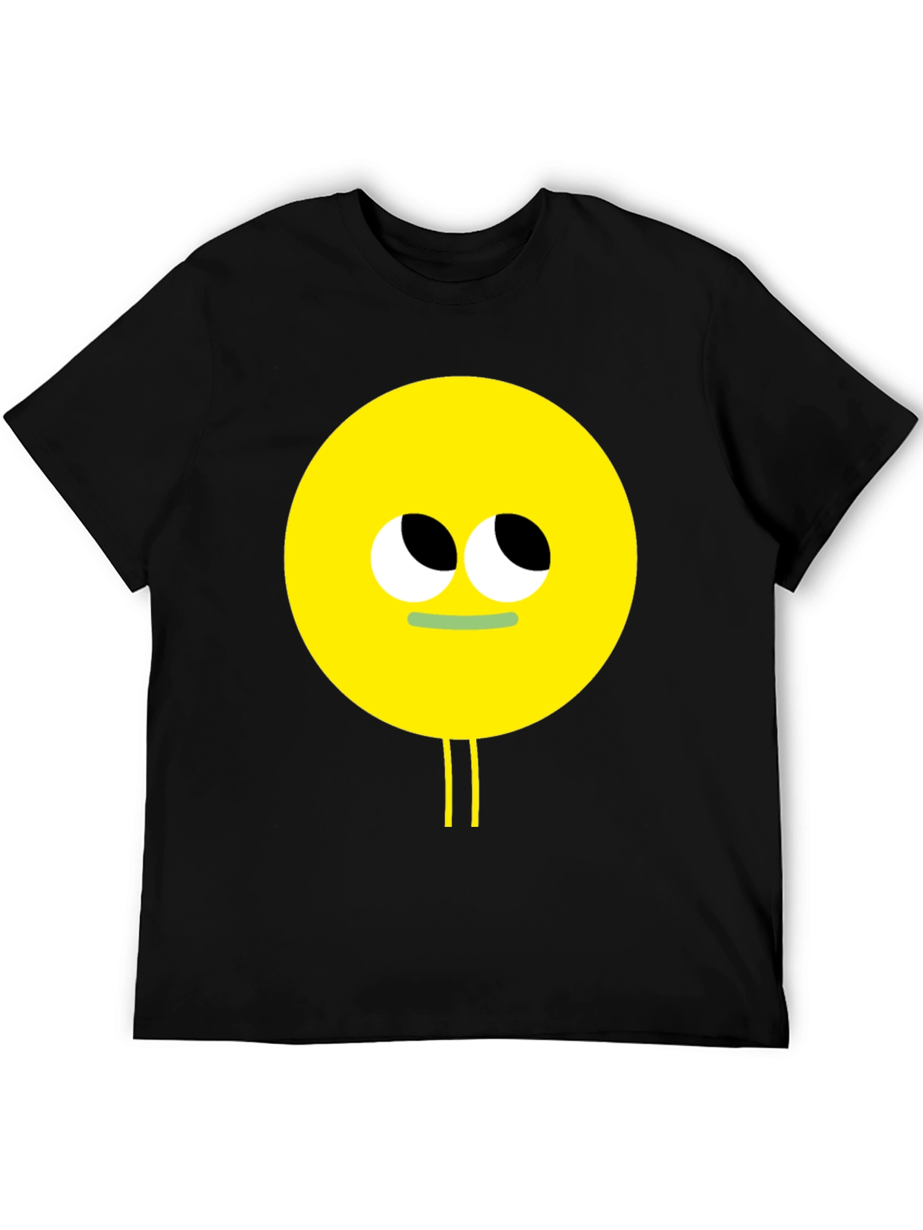 Black Funny Googly Eyes Graphic Tee - Black view 5