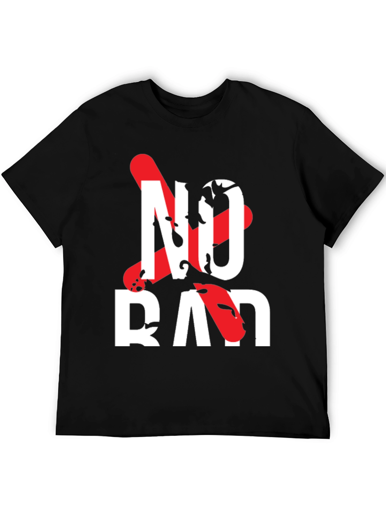 Black No Rad T-Shirt - Bold Graphic Tee view 5