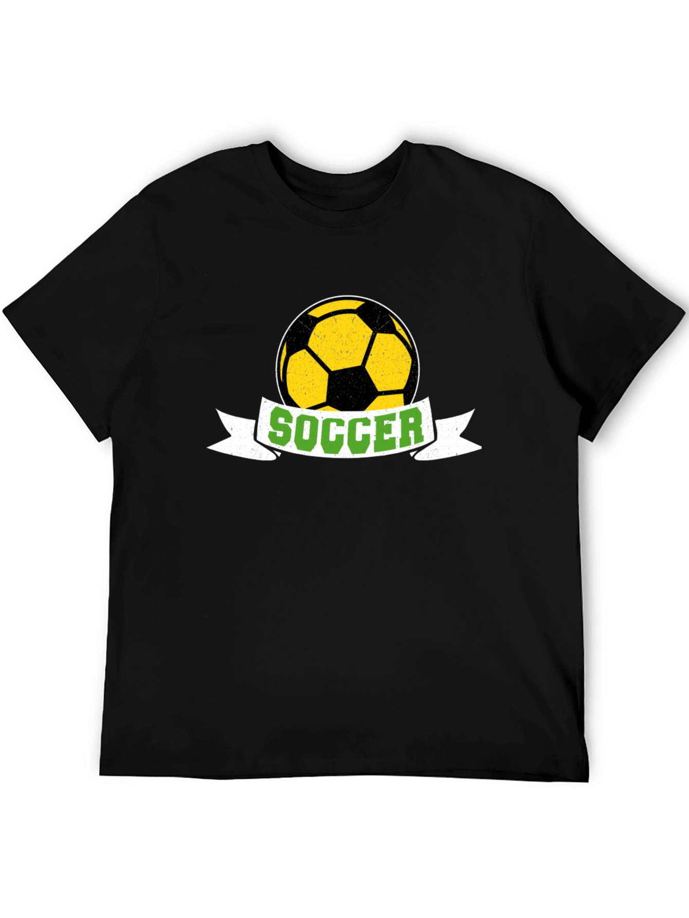 Black Soccer Ball Graphic Tee - Stylish Cotton T-Shirt view 5