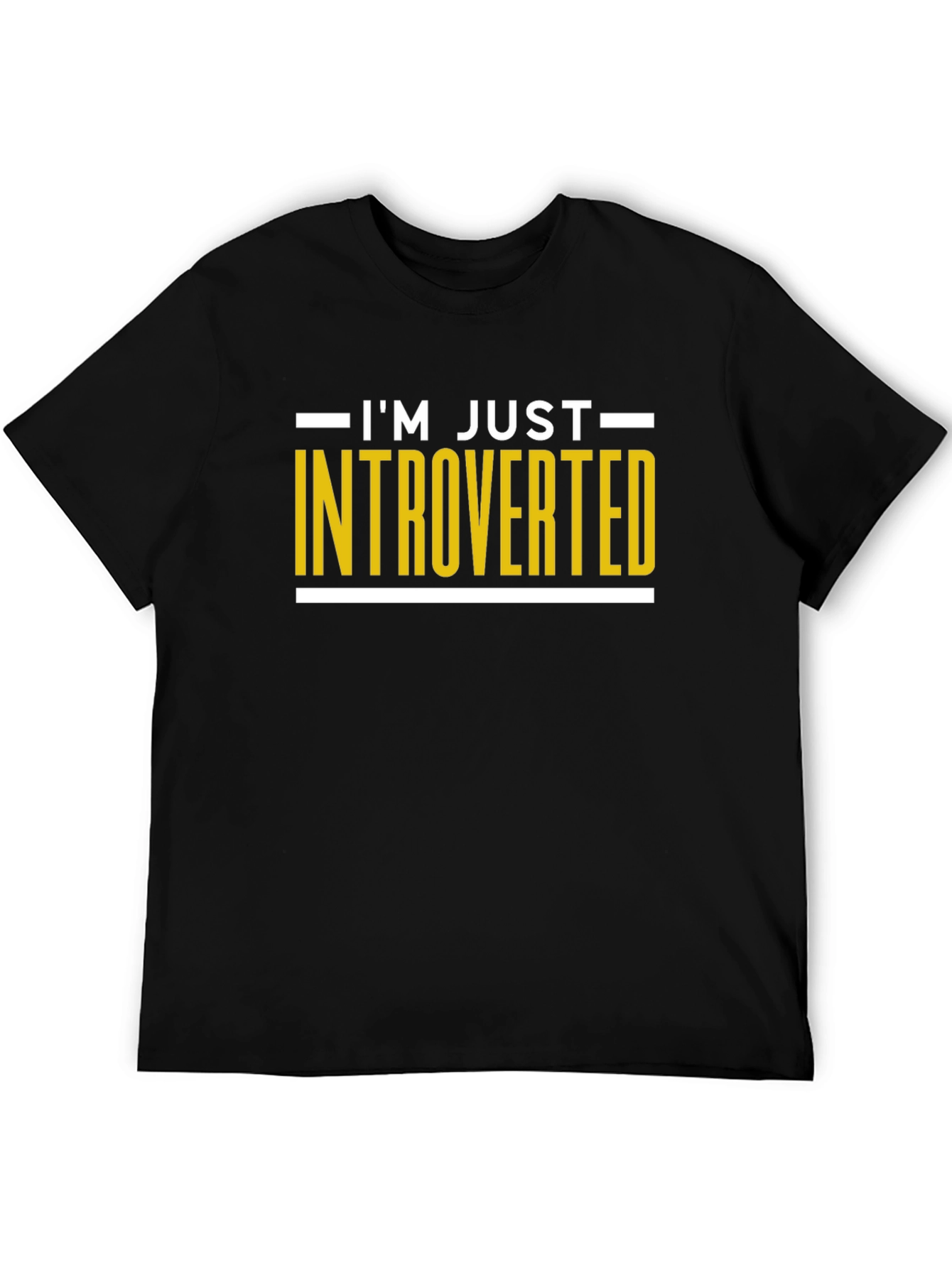 Black Introverted T-Shirt - Soft Cotton Blend view 5