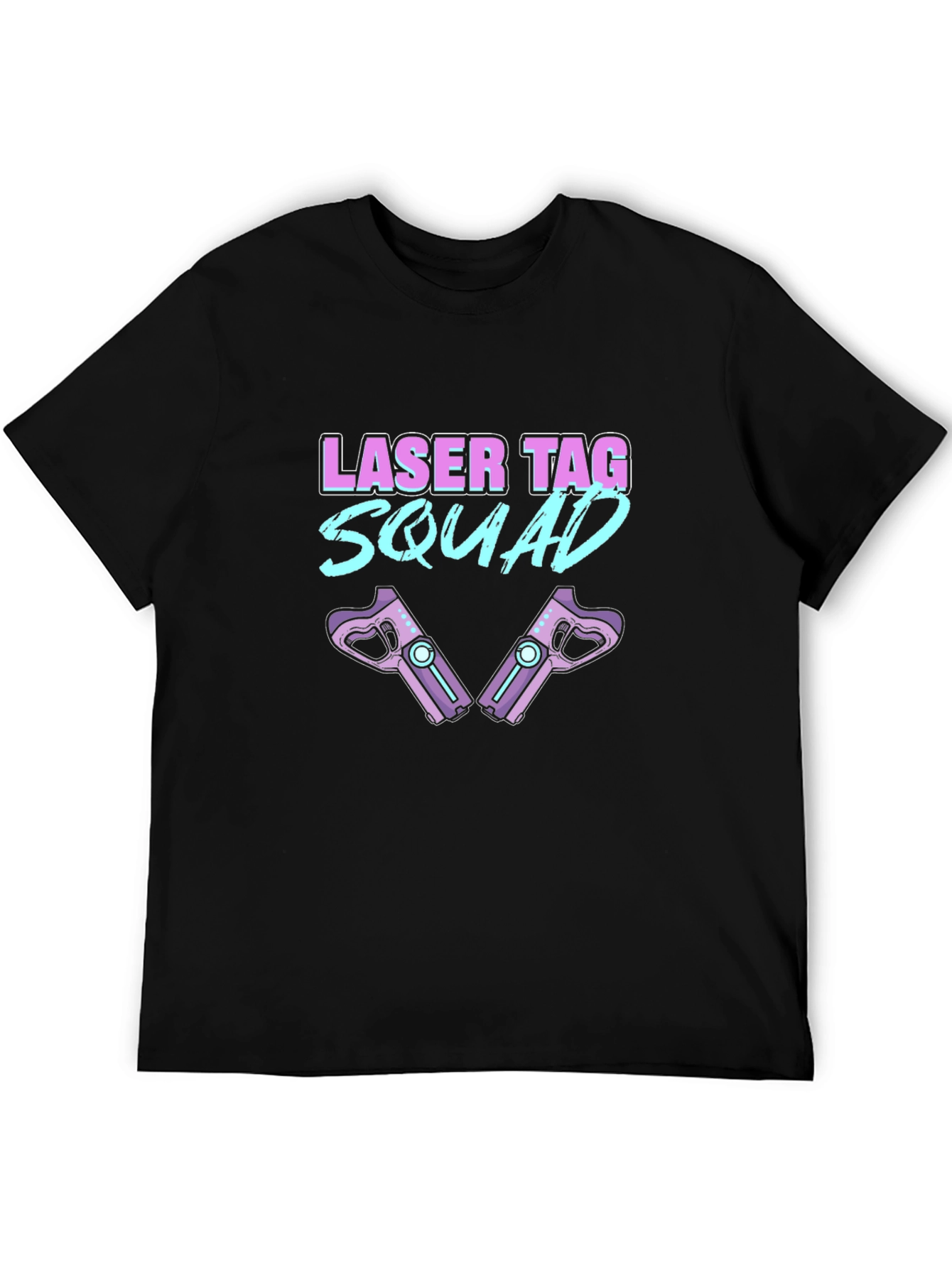 Black Laser Tag Squad Graphic Tee - Black T-Shirt view 5