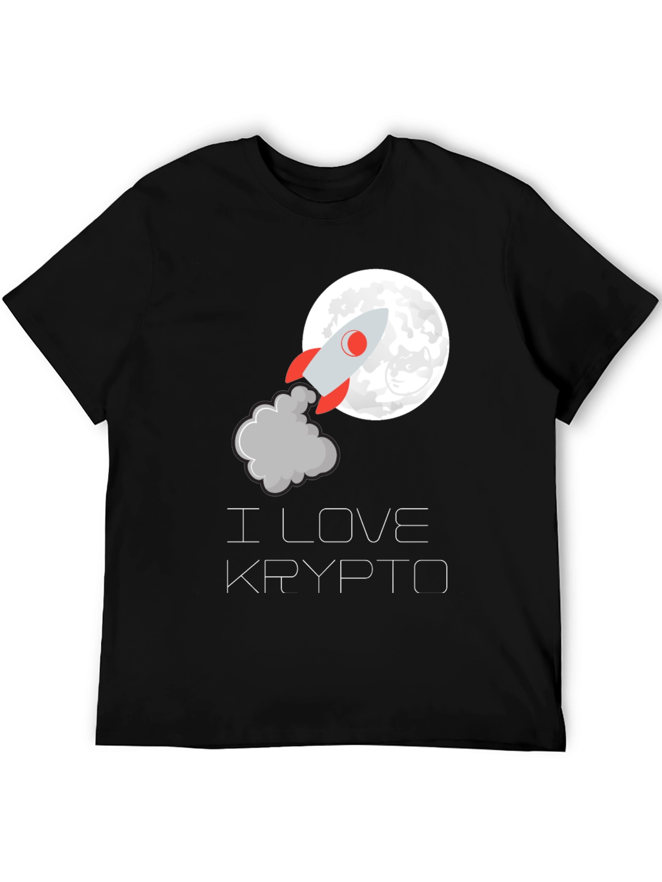 I Love Krypto Rocket T-Shirt - Crypto to the Moon! - 5