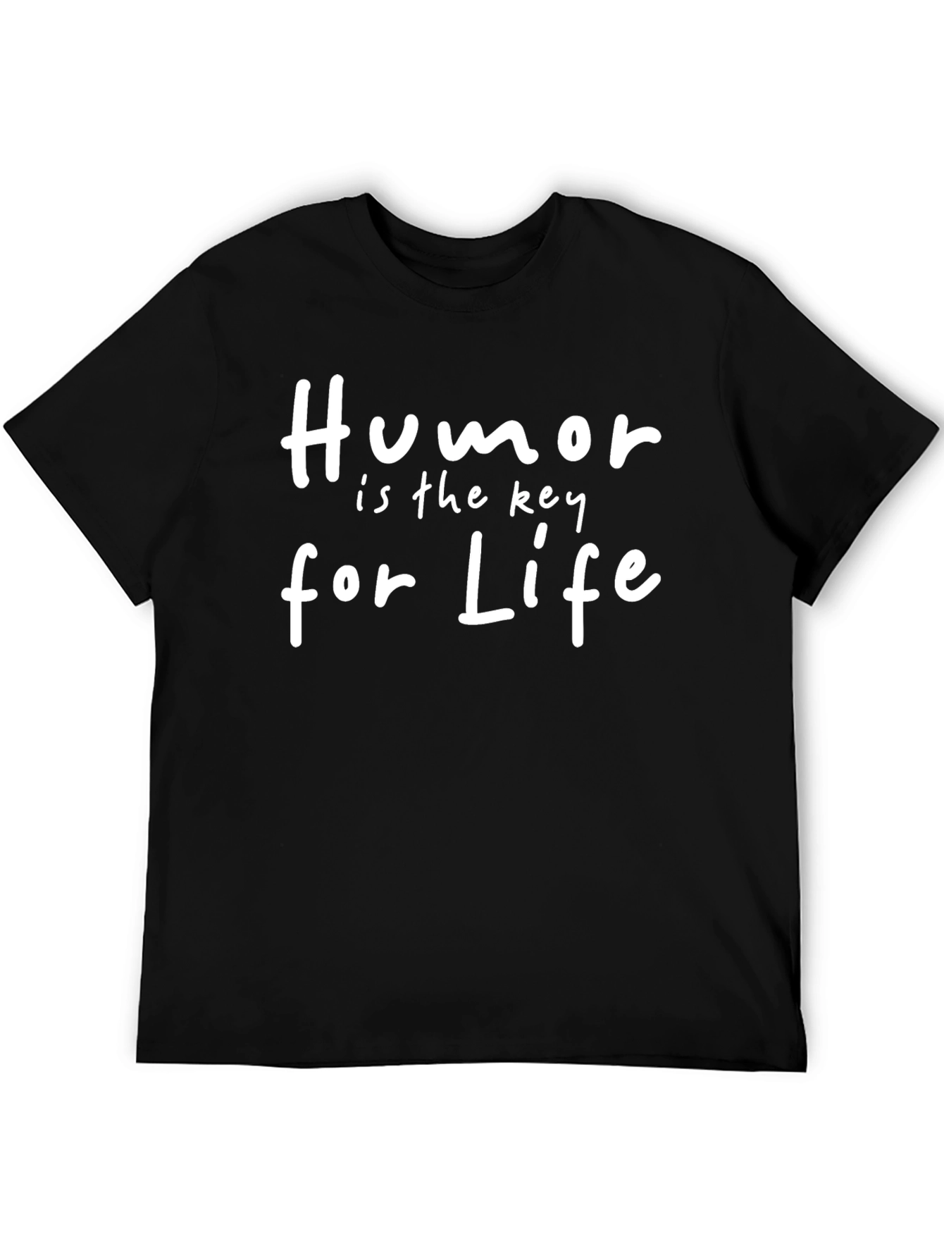 Black Humor is the Key for Life Black T-Shirt view 5