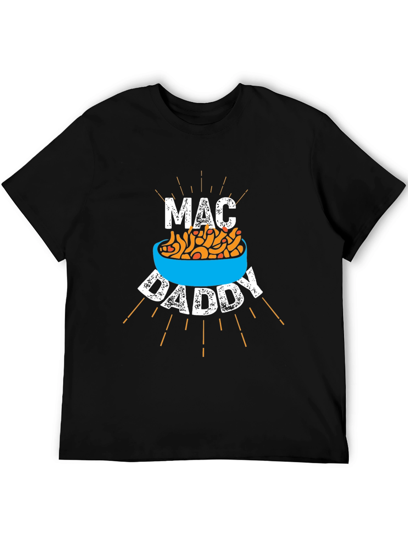 Black Mac Daddy Graphic Tee - Black Cotton Blend T-Shirt view 5