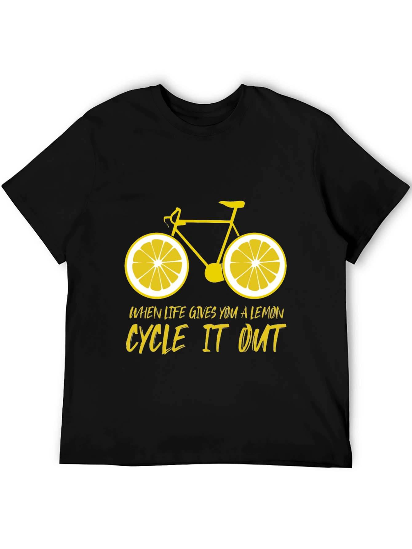 Black Lemon Bicycle T-Shirt: Cycle It Out Tee view 5