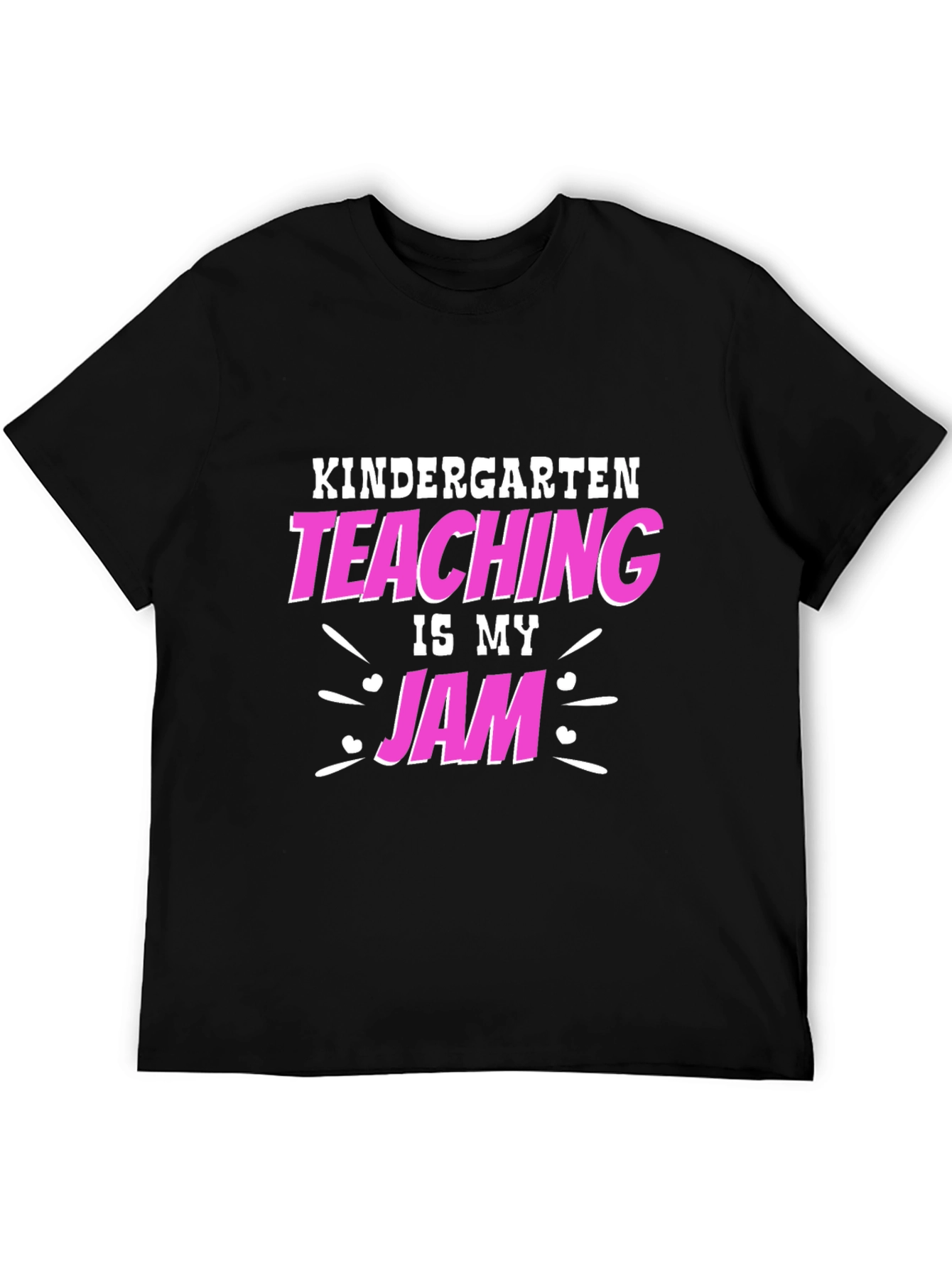 Black Kindergarten Teacher T-Shirt - Teaching Is My Jam view 5