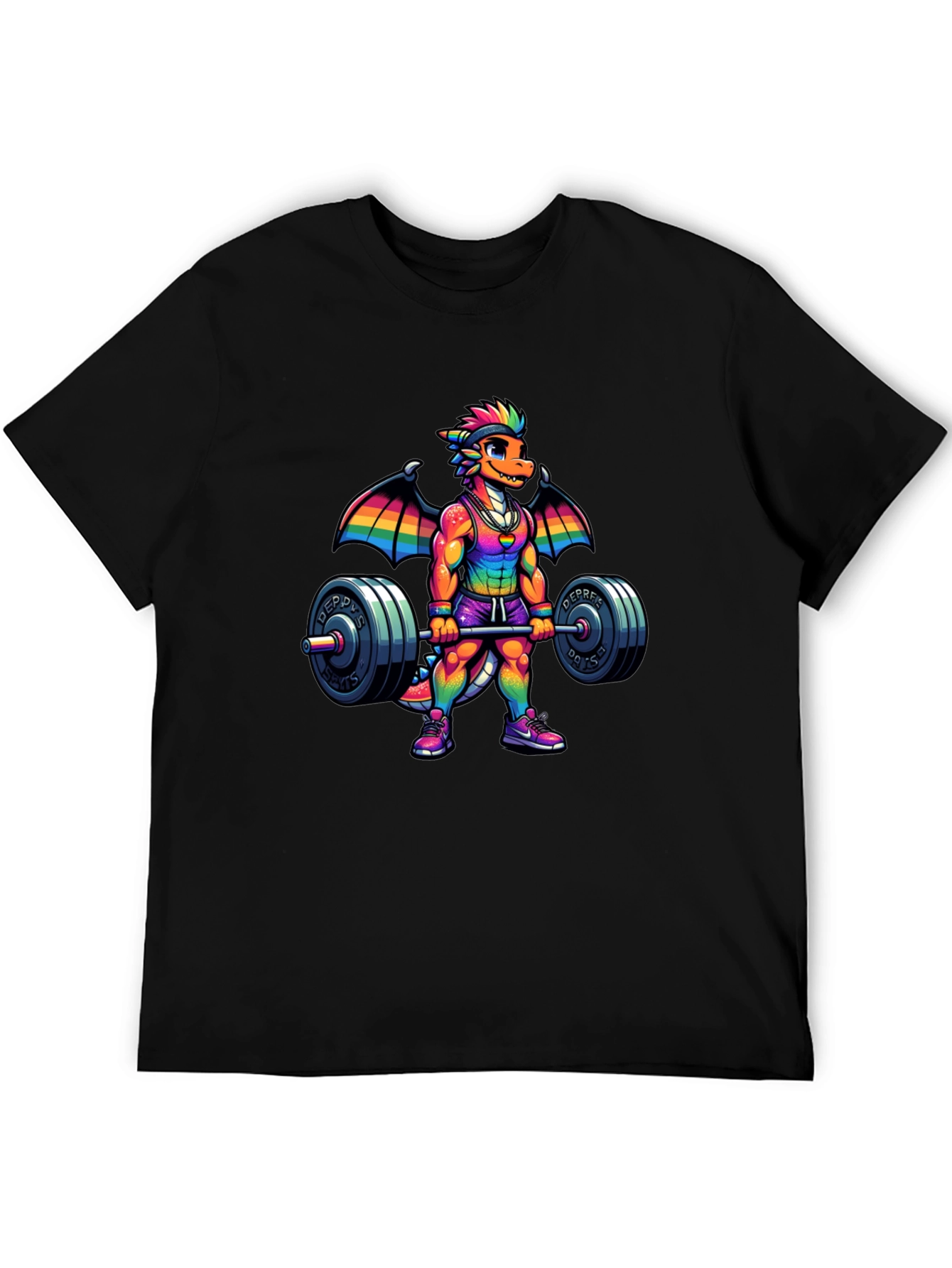 Black Dragon Gym T-Shirt - Weightlifting Pride view 5