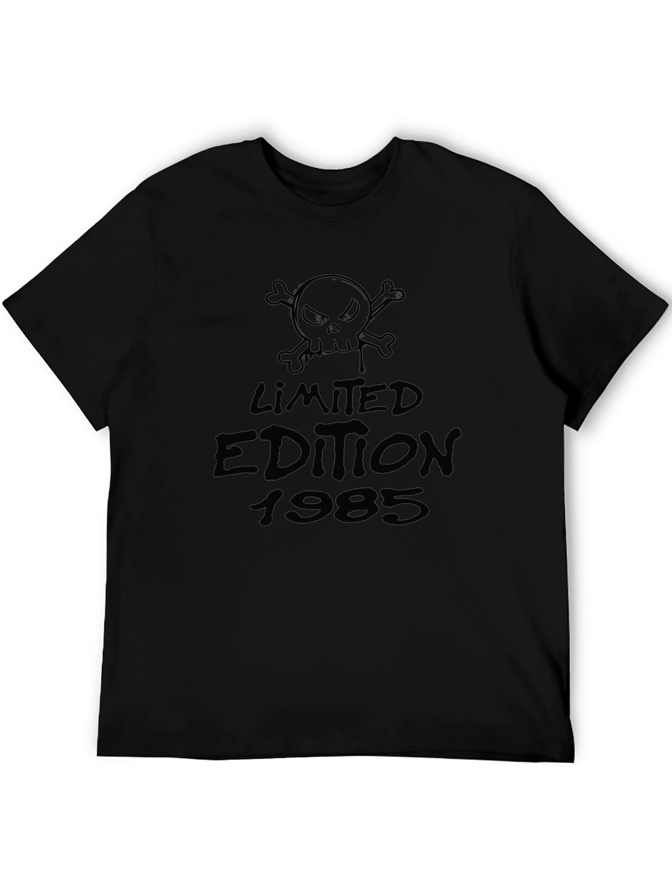 Black Limited Edition 1985 Skull Graphic T-Shirt view 5