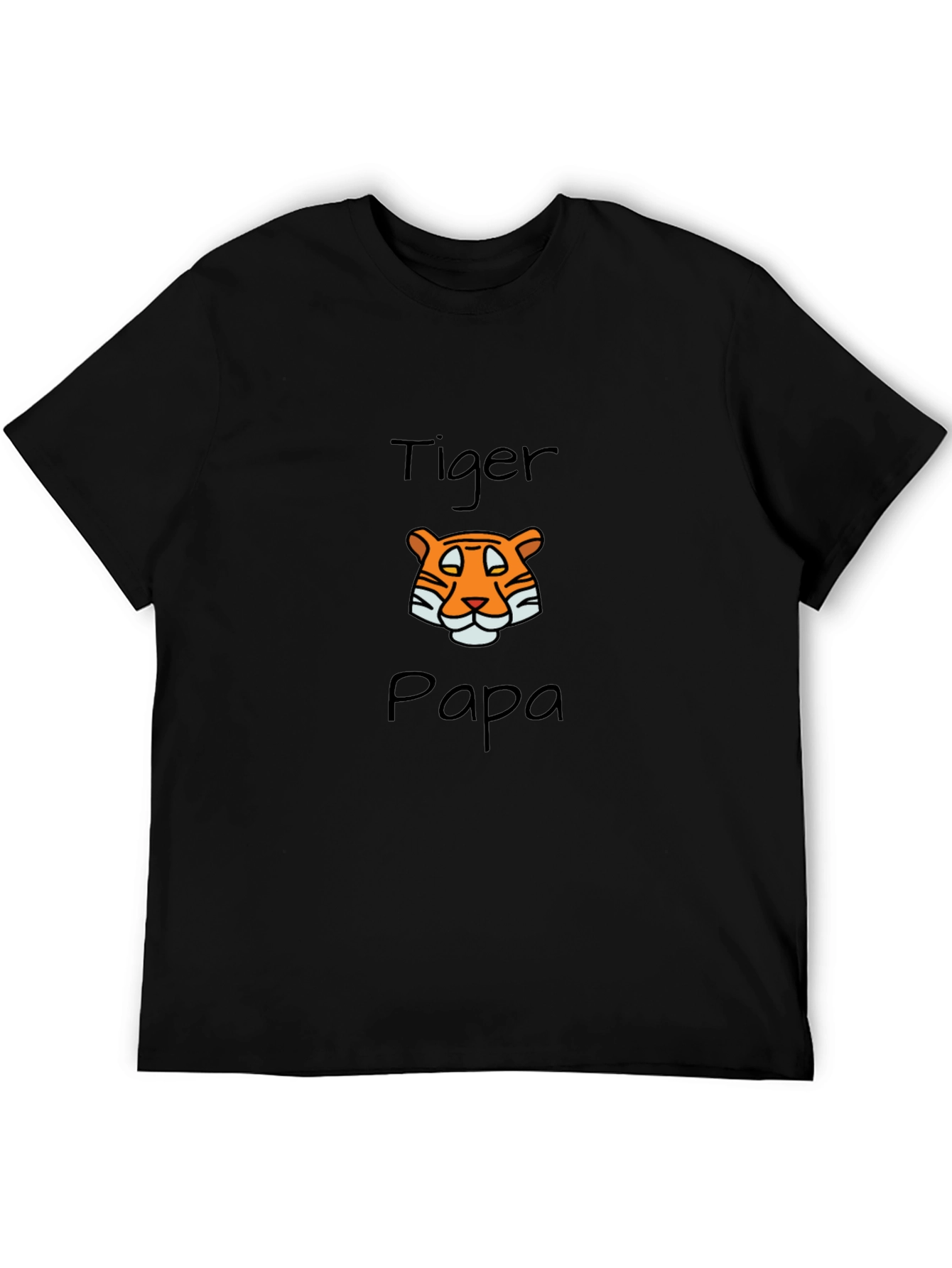 Black Tiger Papa Graphic T-Shirt - Black view 5