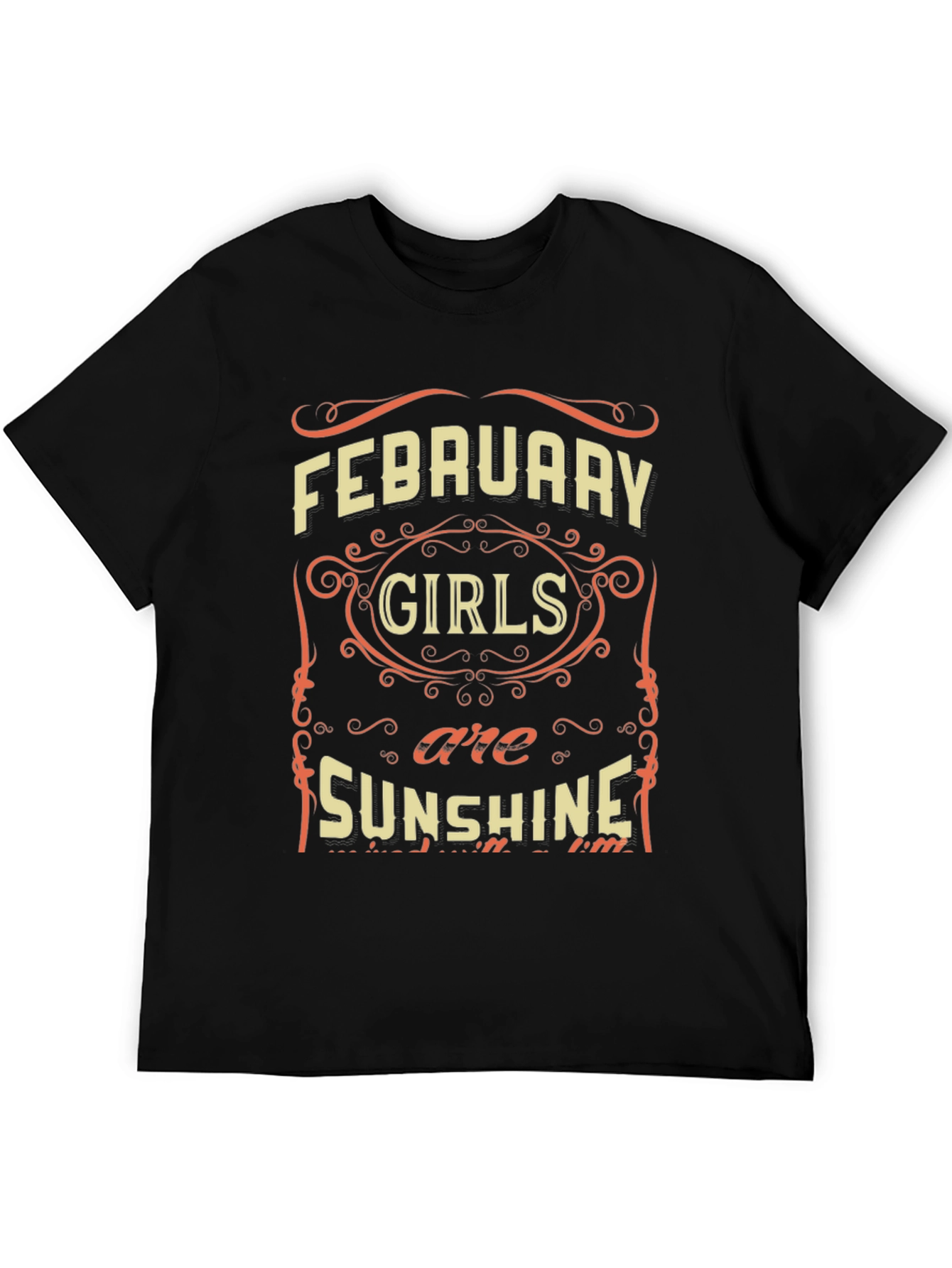 Black February Girls are Sunshine T-Shirt view 5