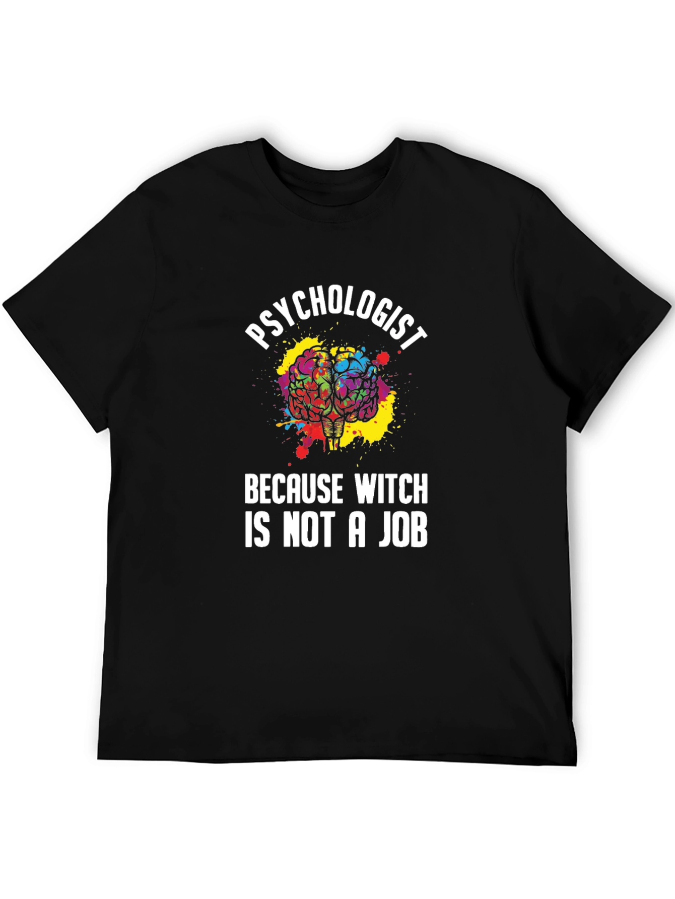 Black Psychologist T-Shirt Funny Witch Job Gift view 5
