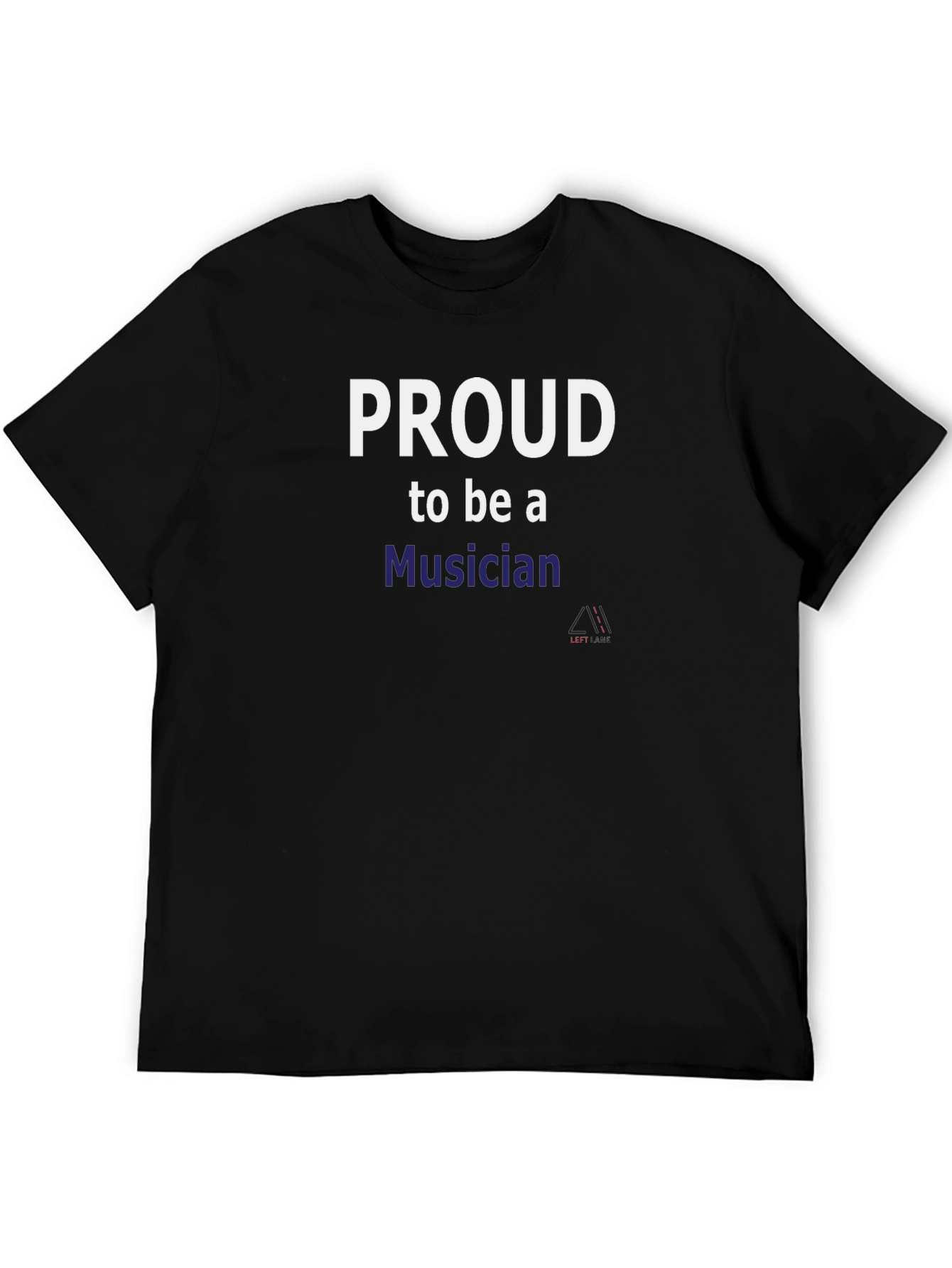 Black Proud Musician Black T-Shirt view 5
