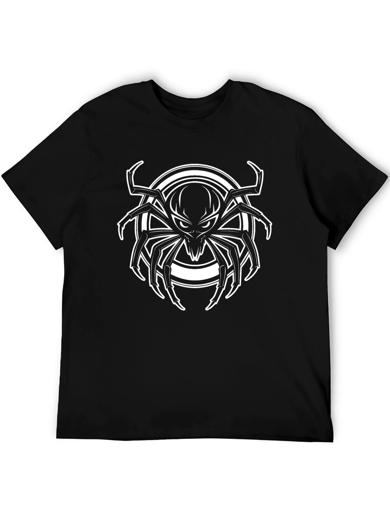Black Spider Graphic Black T-Shirt view 5
