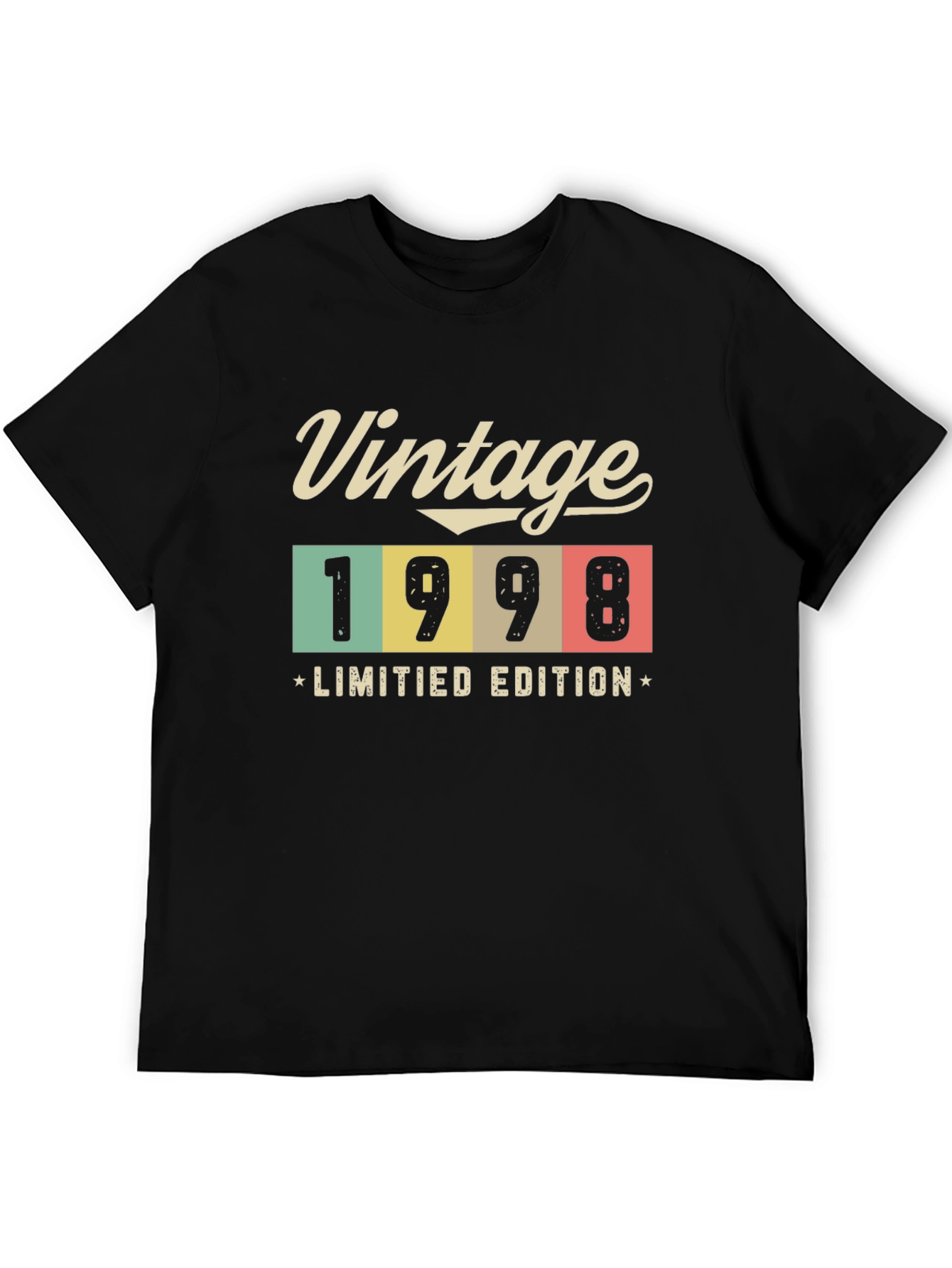 Black Vintage 1998 Limited Edition T-Shirt view 5