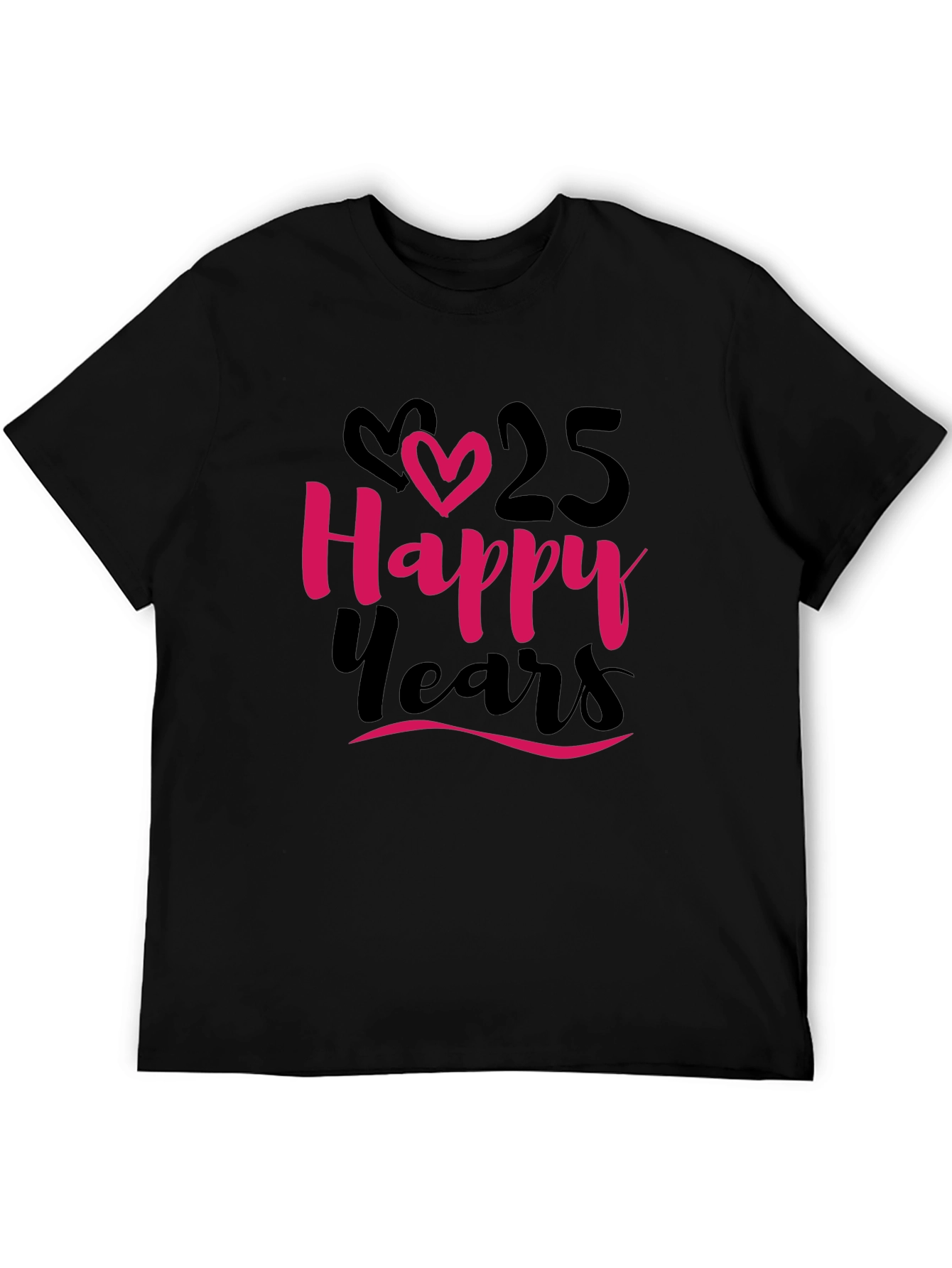 Black Happy 25 Years Anniversary T-Shirt view 5