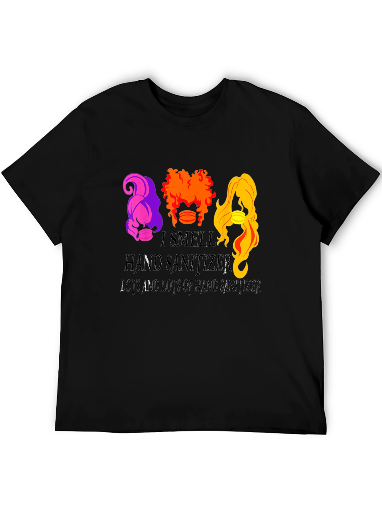 Black I Smell Hand Sanitizer T-Shirt view 5