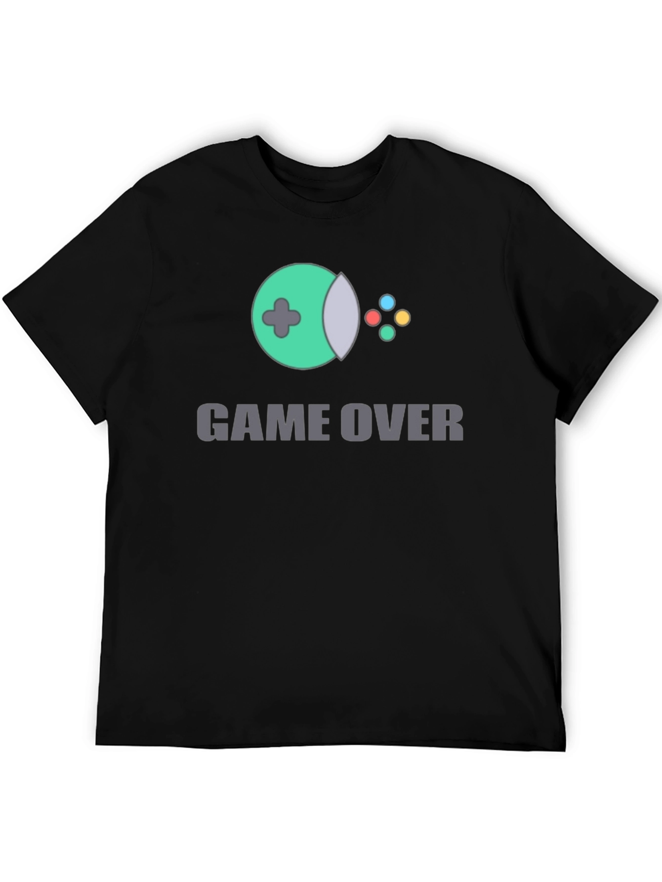 Black Game Over Graphic T-Shirt - Gamer Style Tee view 5