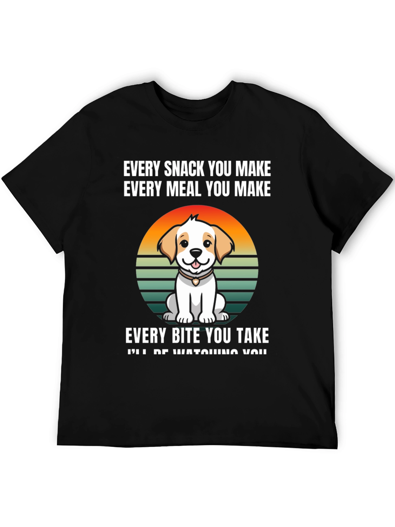 Black Dog Lover T-Shirt - Every Snack You Make view 5
