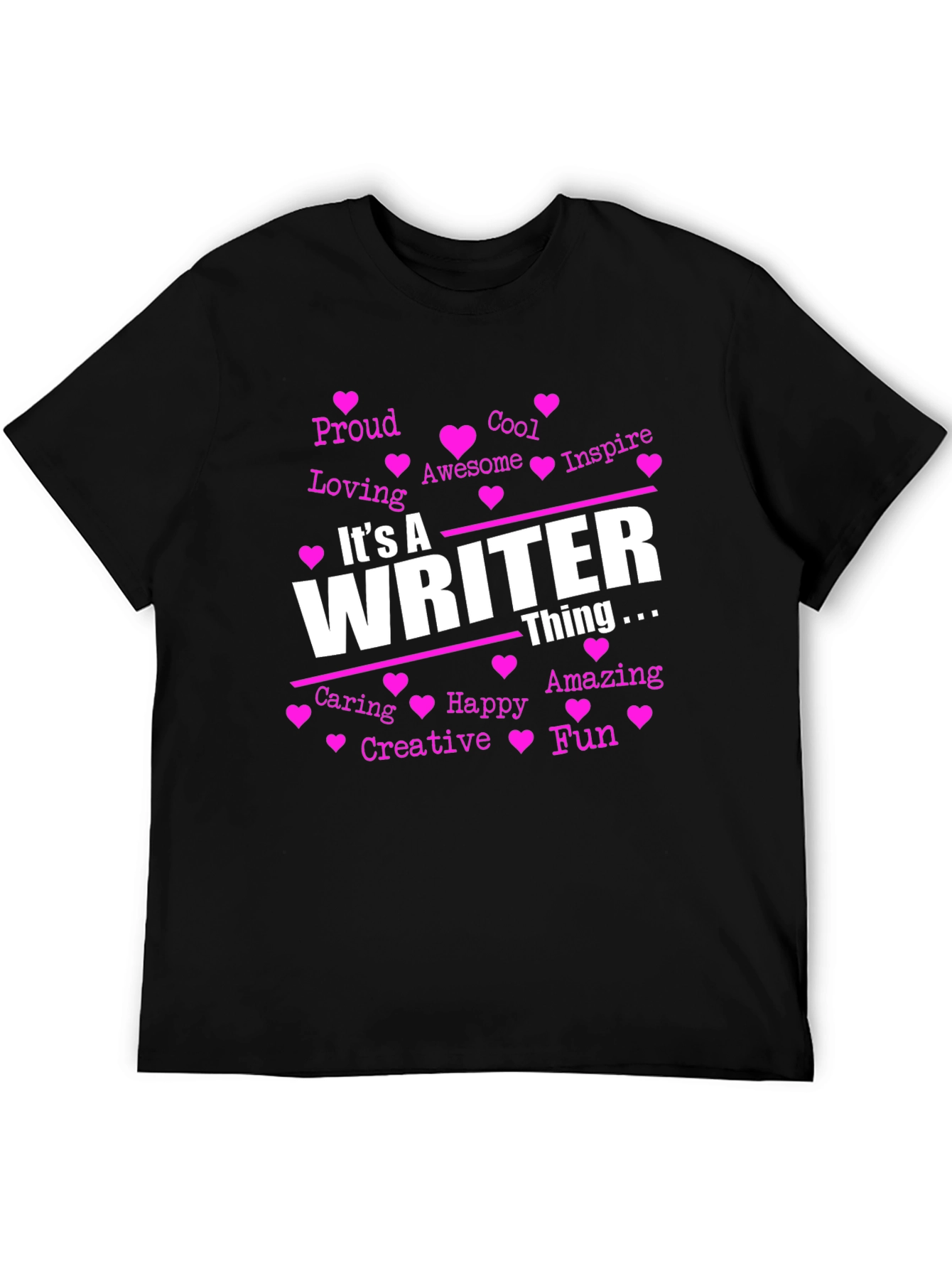 Black It's a Writer Thing T-Shirt view 5