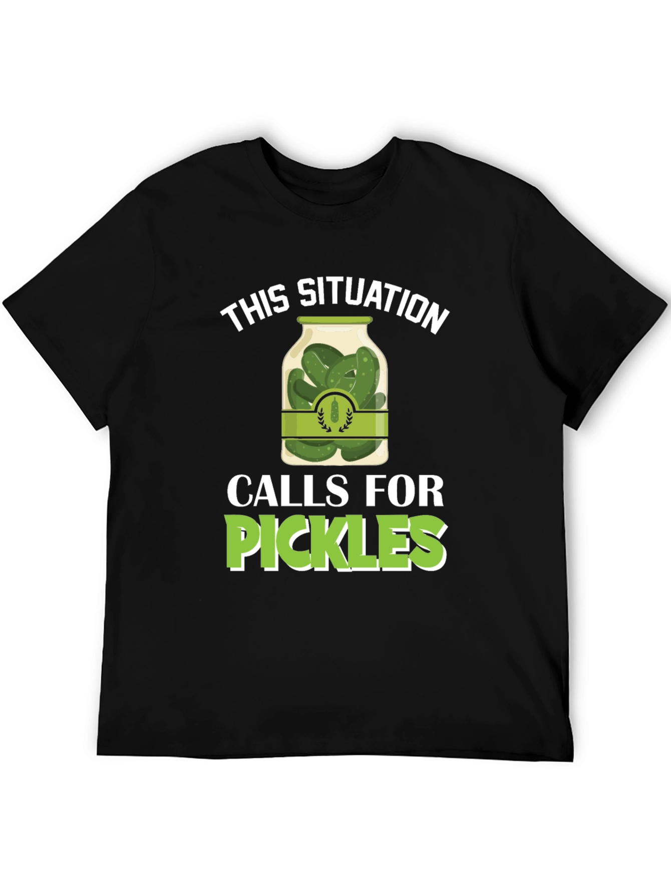 Black Pickles Situation T-Shirt Funny Foodie Tee view 5